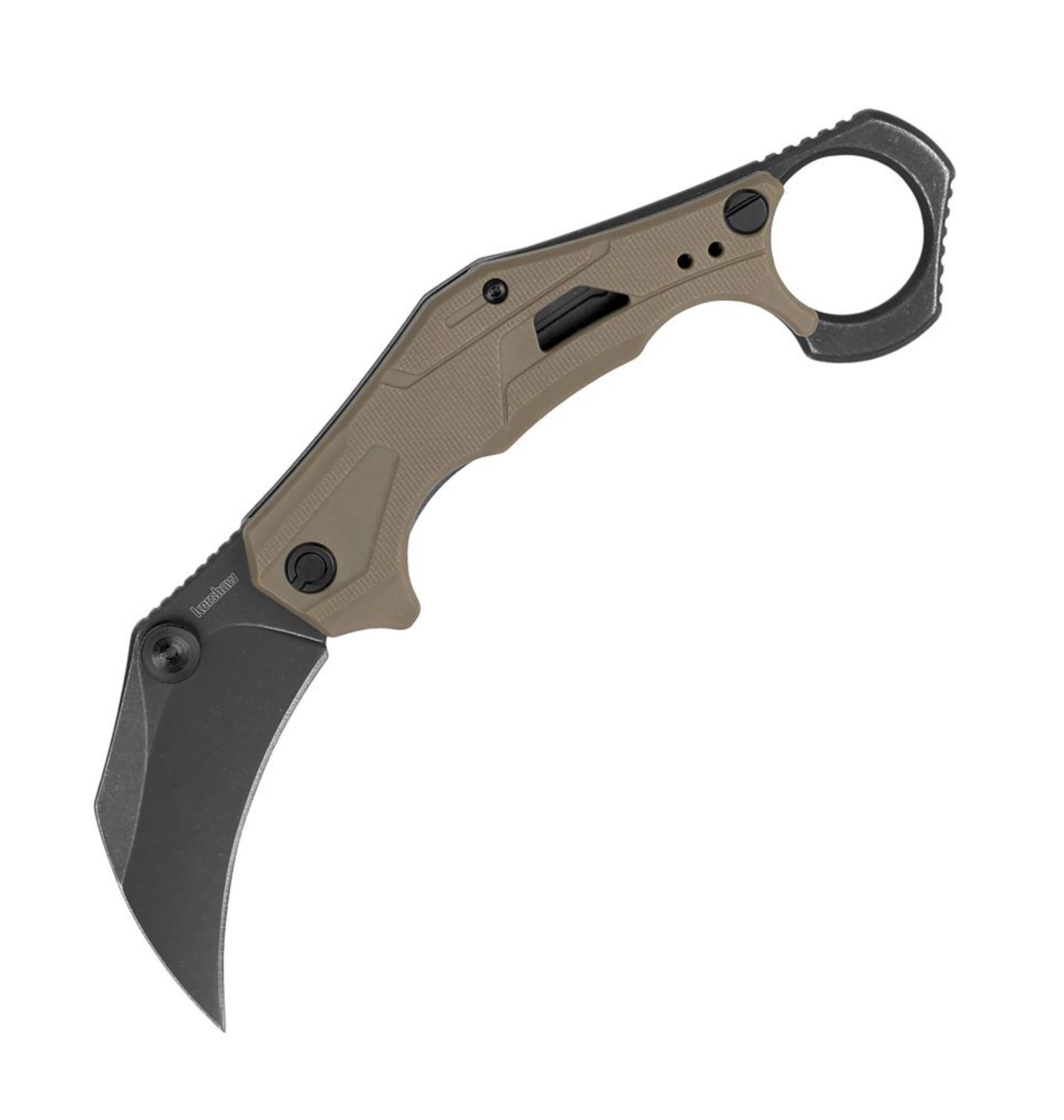 Kershaw Outlier Karambit Tan & Blackwash 2064TANBW