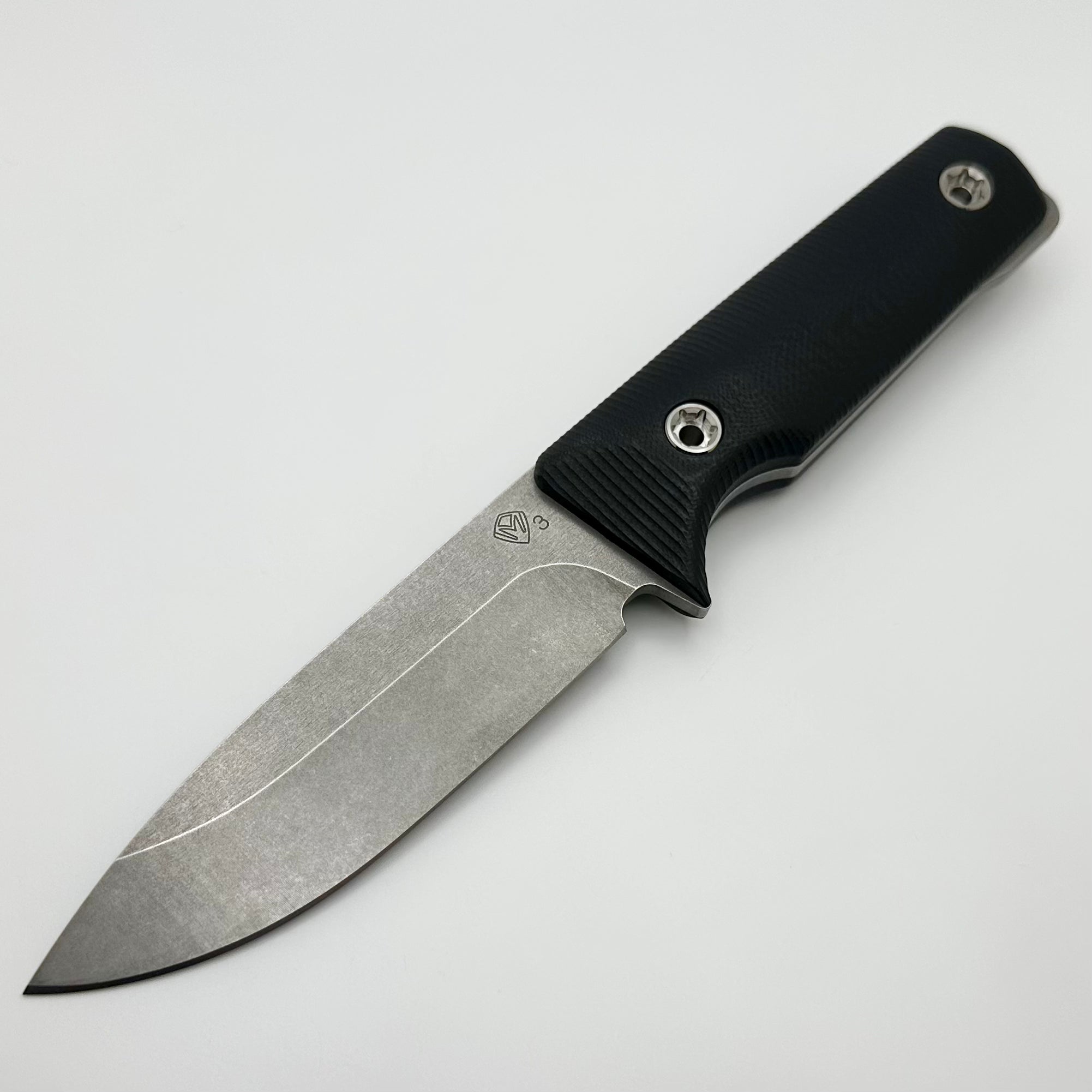 Medford The San 3V Tumbled Blade w/ Black G-10 Handle Fixed Blade