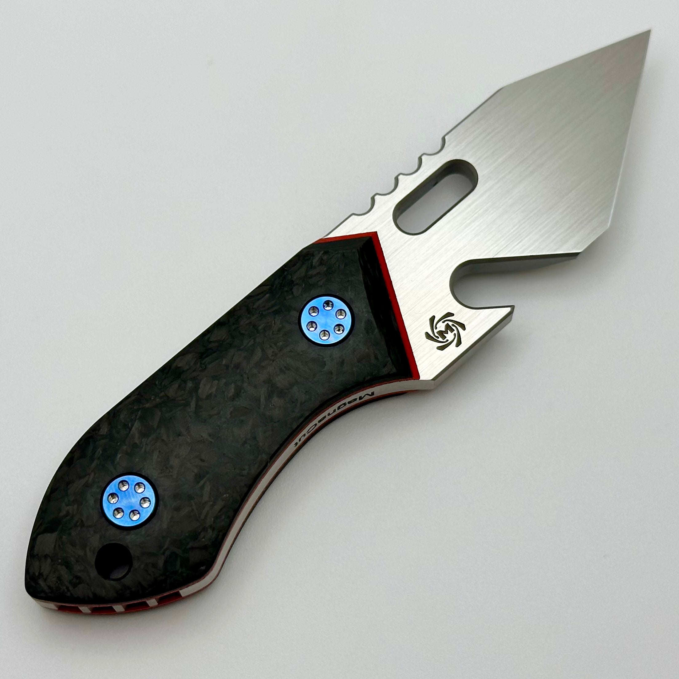 Mechforce & Jensen Bergman Knives Brew Tool w/ MagnaCut & Carbon Fiber w/ Red Liners