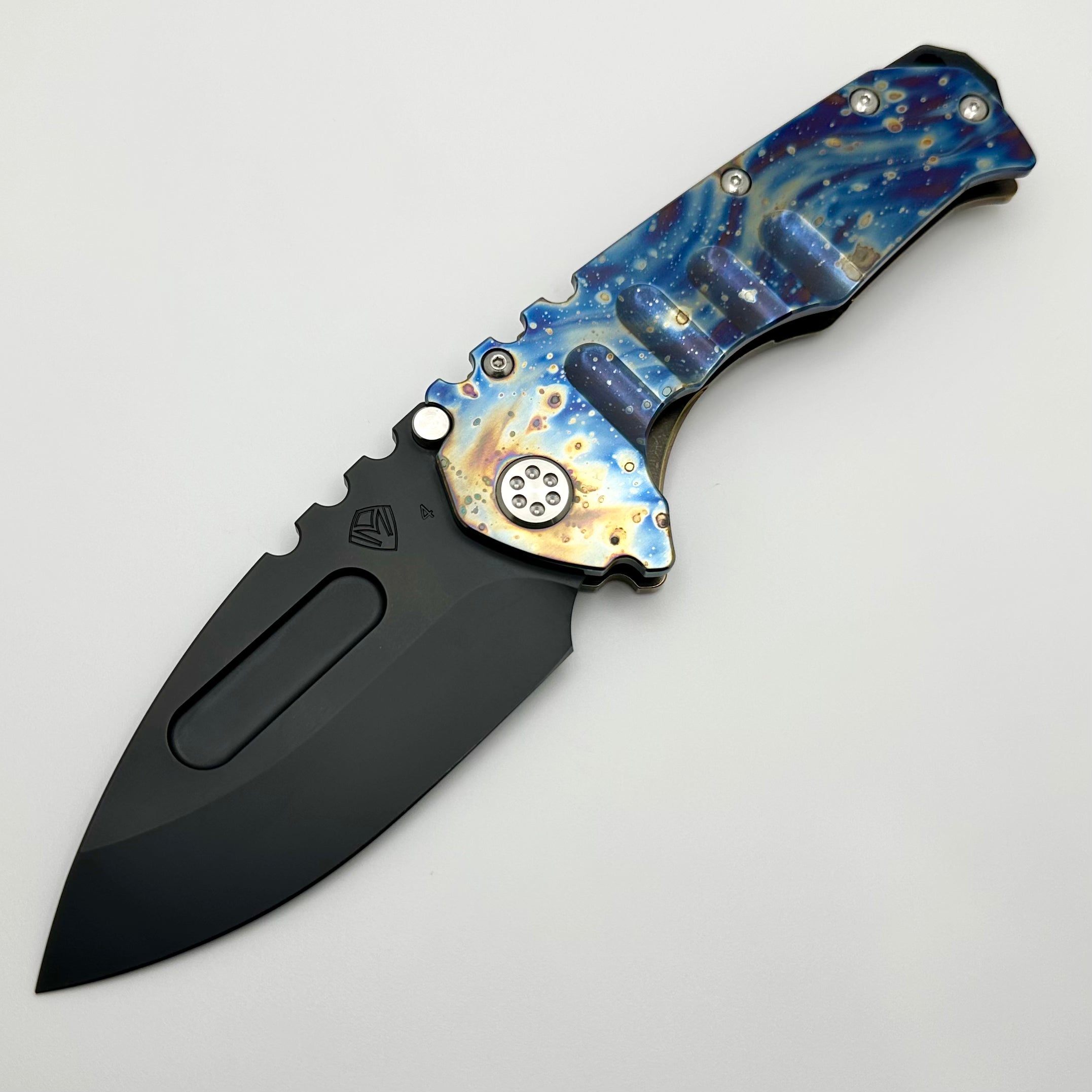 Medford Knife Praetorian T DLC Drop Point S45 & Flamed/Bronze Tumbled Handle