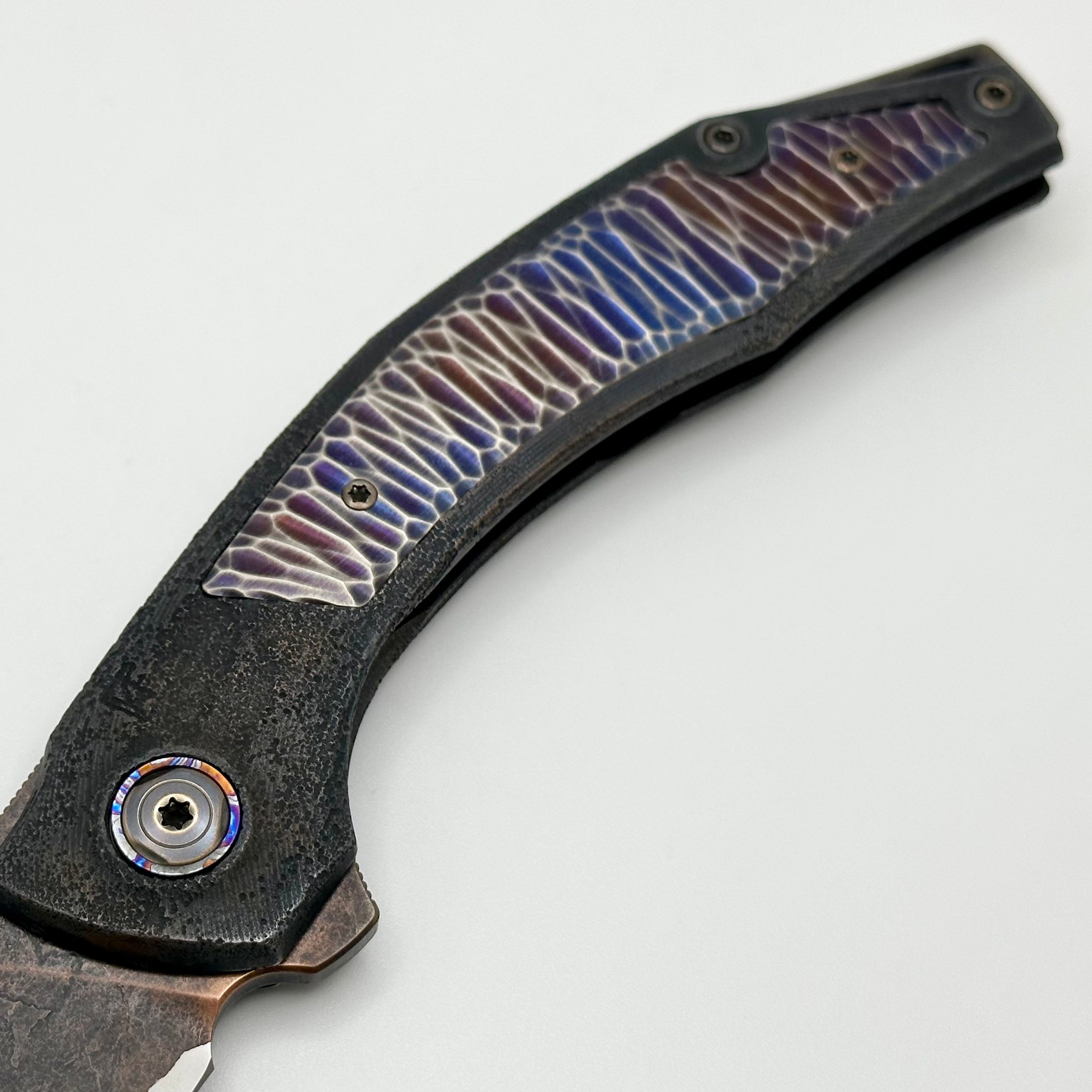 Custom Knife Factory ONE OFF Textured & Distressed Ablya