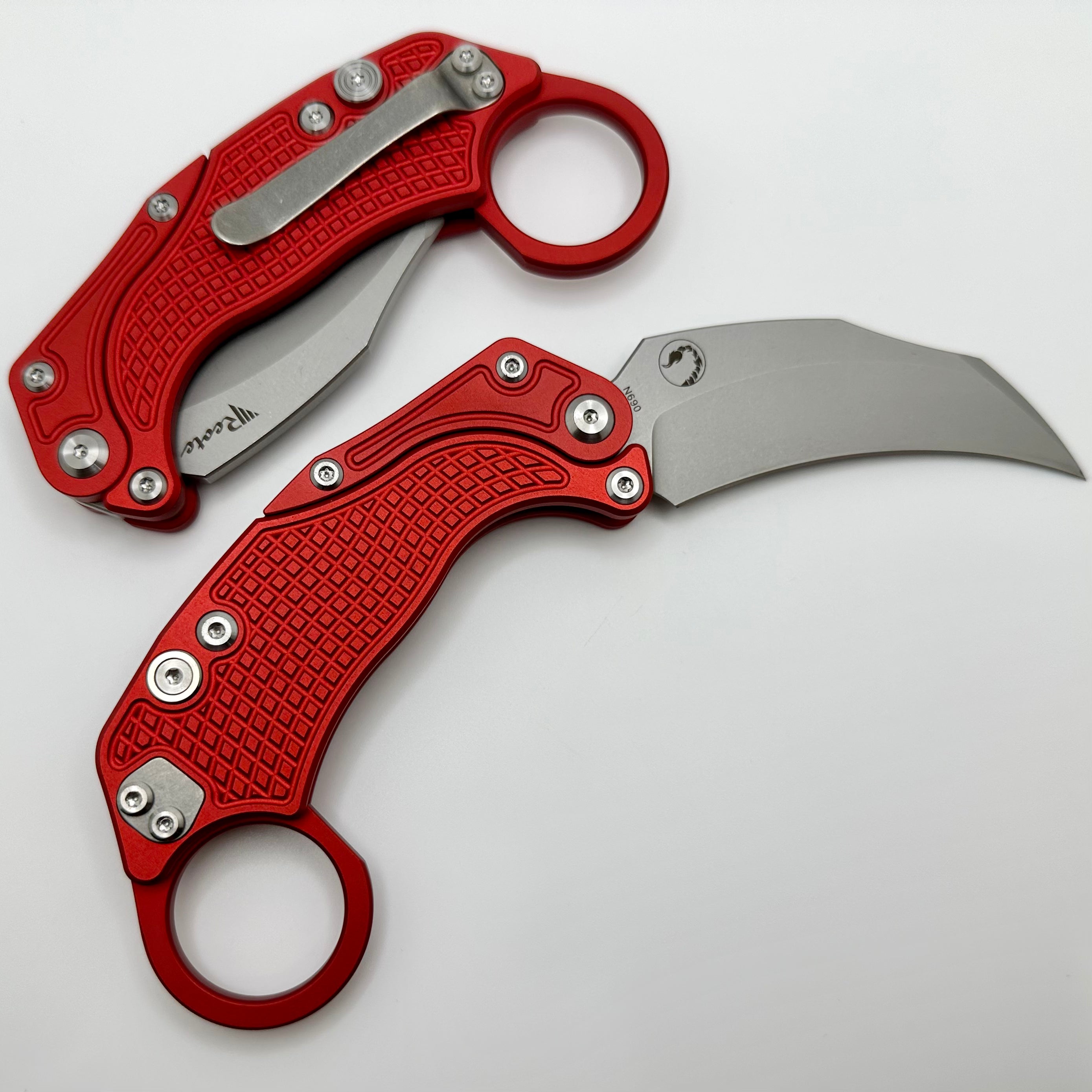 Reate EXO-K Aluminum Oxidized Red w/ Stonewash N690