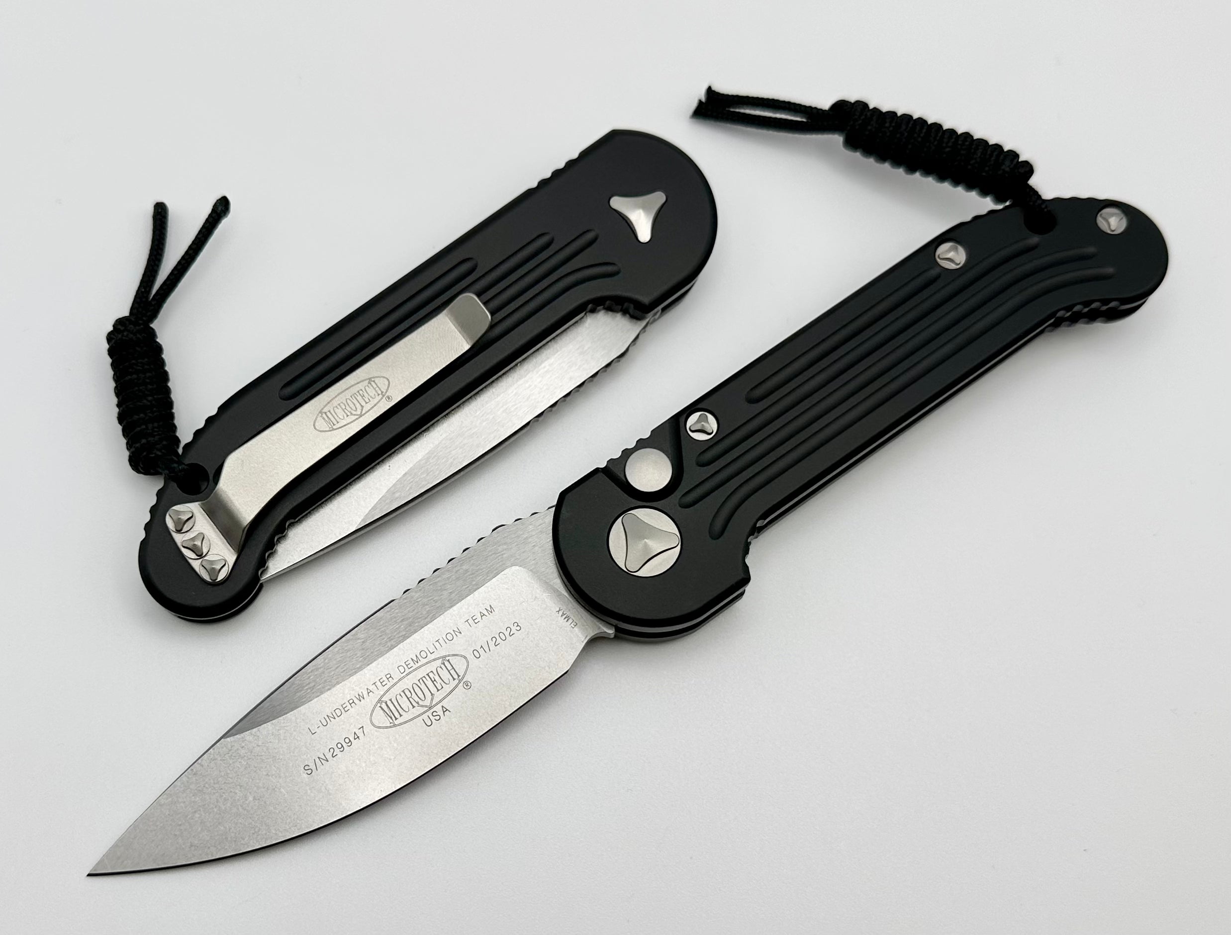 Microtech LUDT Black Stonewash Standard 135-10