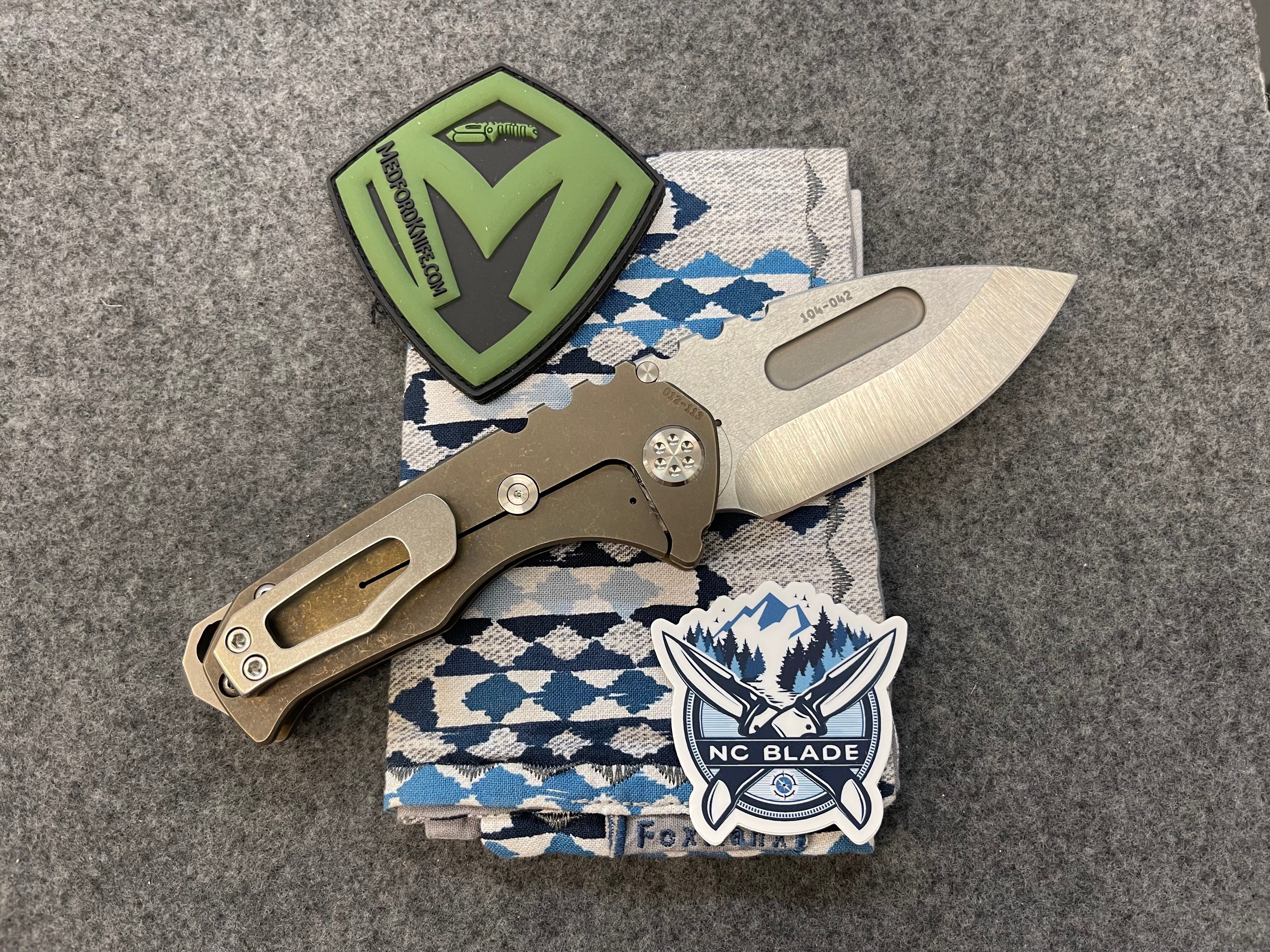 Medford Praetorian Genesis T S35VN Drop Point Bronze