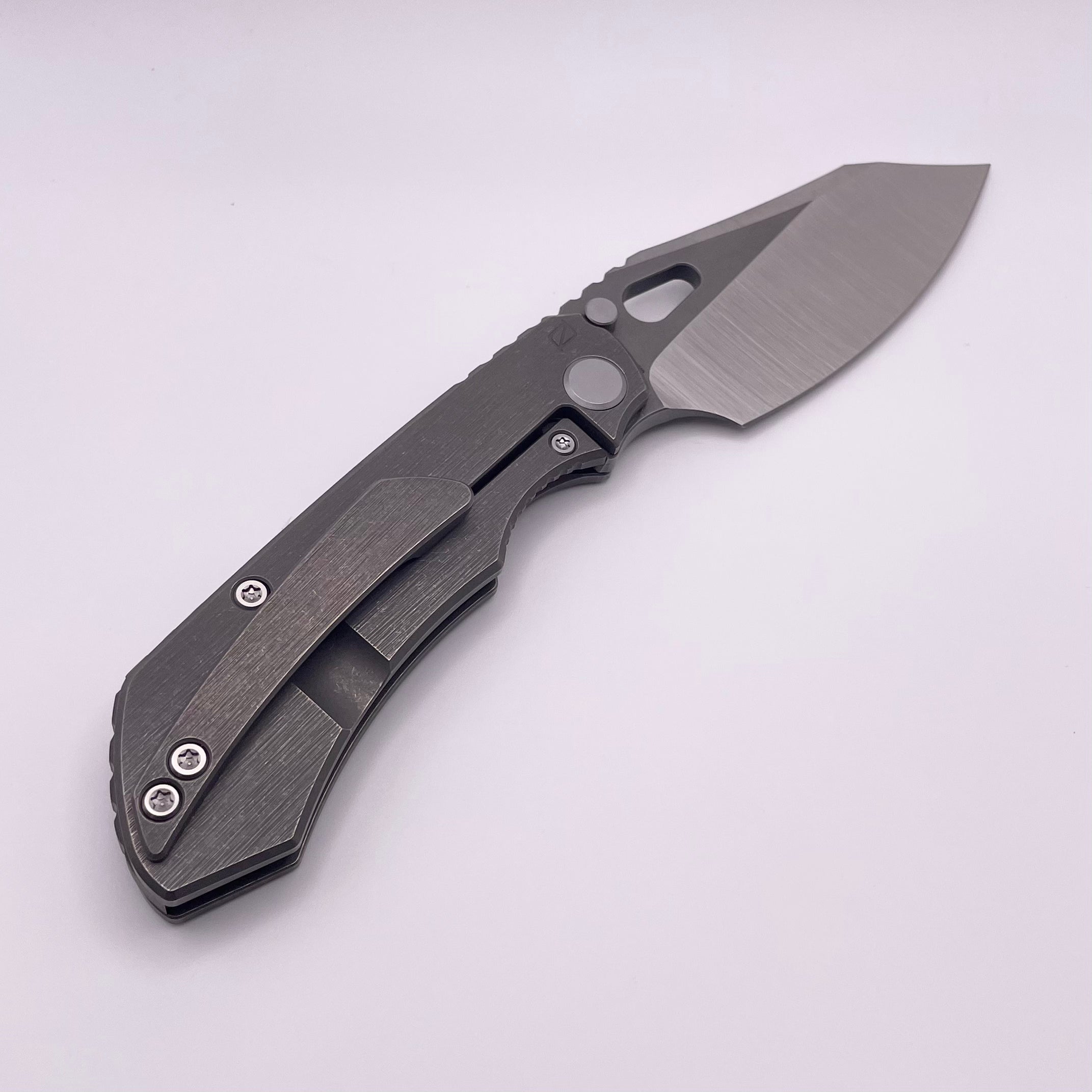 BLEMISH Custom Knife Factory Rotten Design Evo 4.0 Machine Grind S90V w/ Tumbled Handles