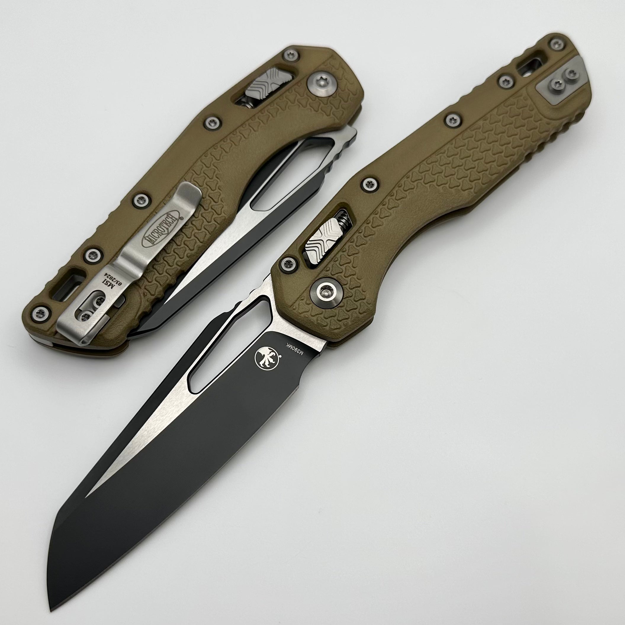 Microtech Knives MSI RAM LOK Dark Earth Polymer & Black M390MK 210T-1PMDE