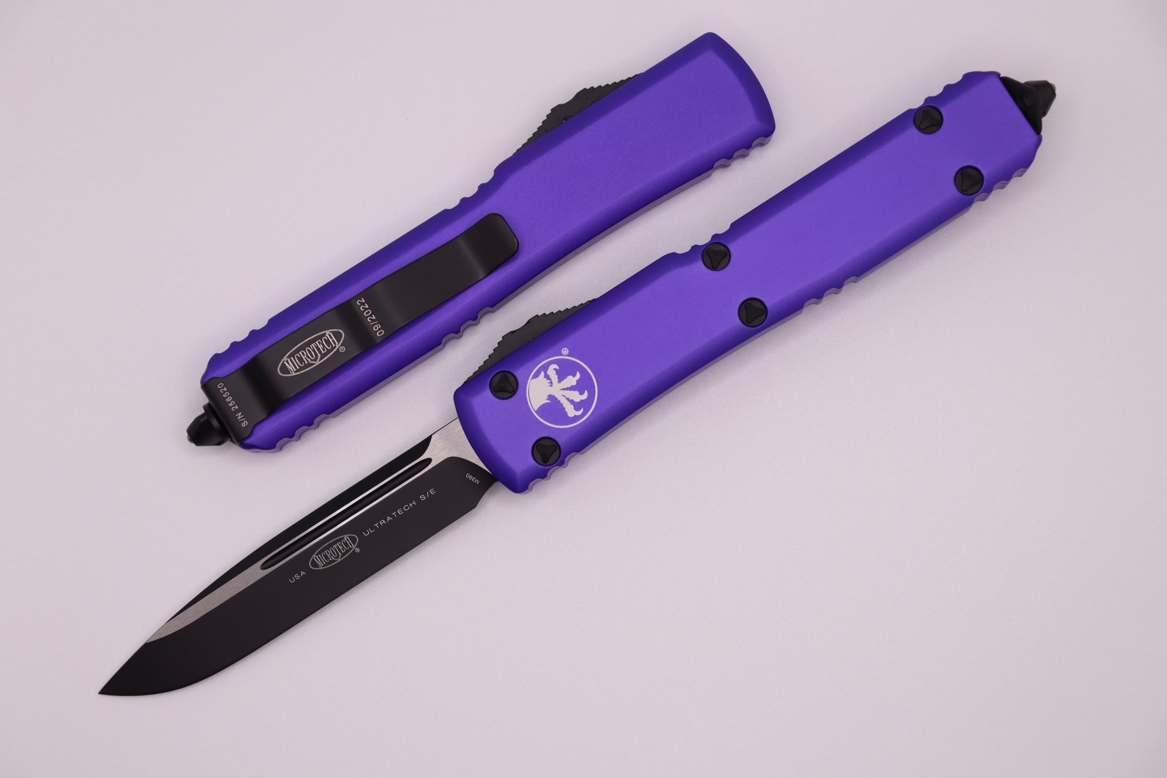 Microtech Ultratech Single Edge Purple Standard 121-1PU