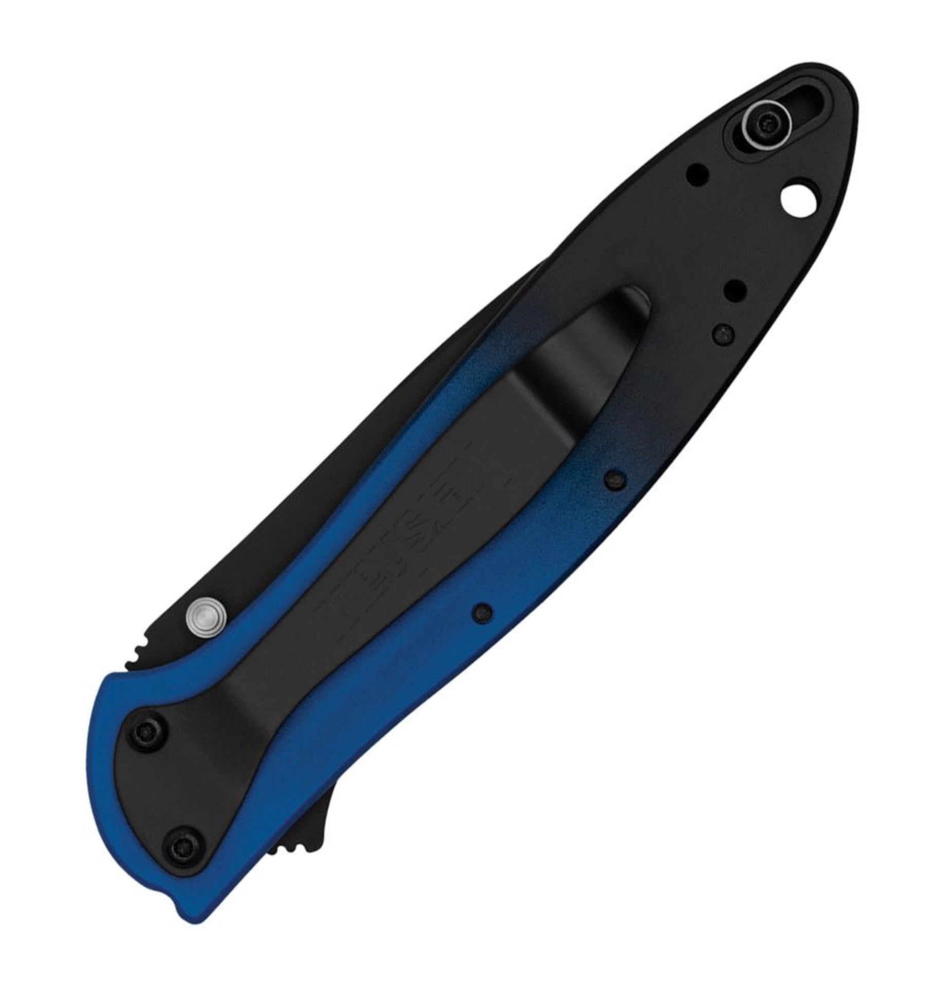 Kershaw Leek Black Oxide MagnaCut & Blue/Black Fade Aluminum Handles 1660GBLUBK