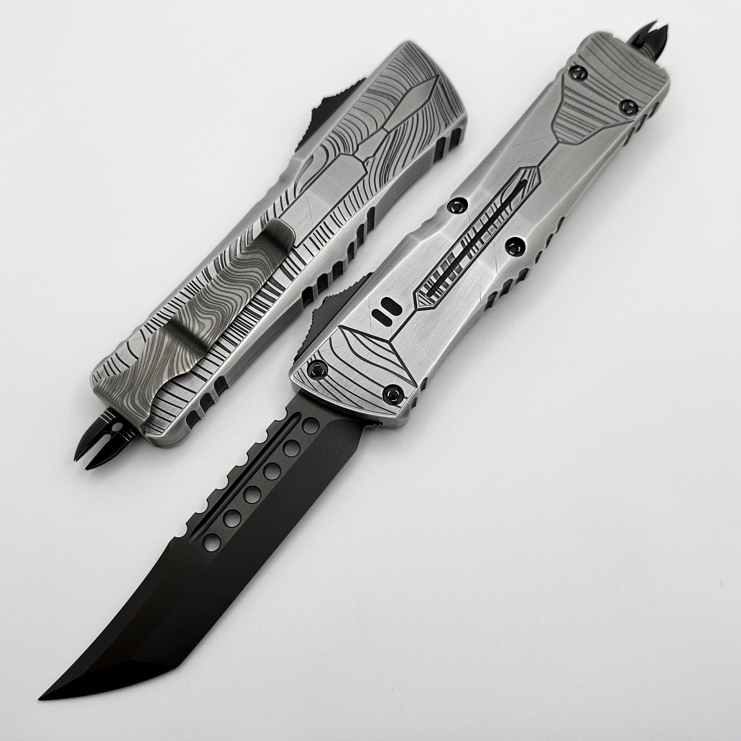 Microtech Combat Troodon DLC Hellhound Beskar DNA Catcher Signature Series 219-1DLCMDDNA