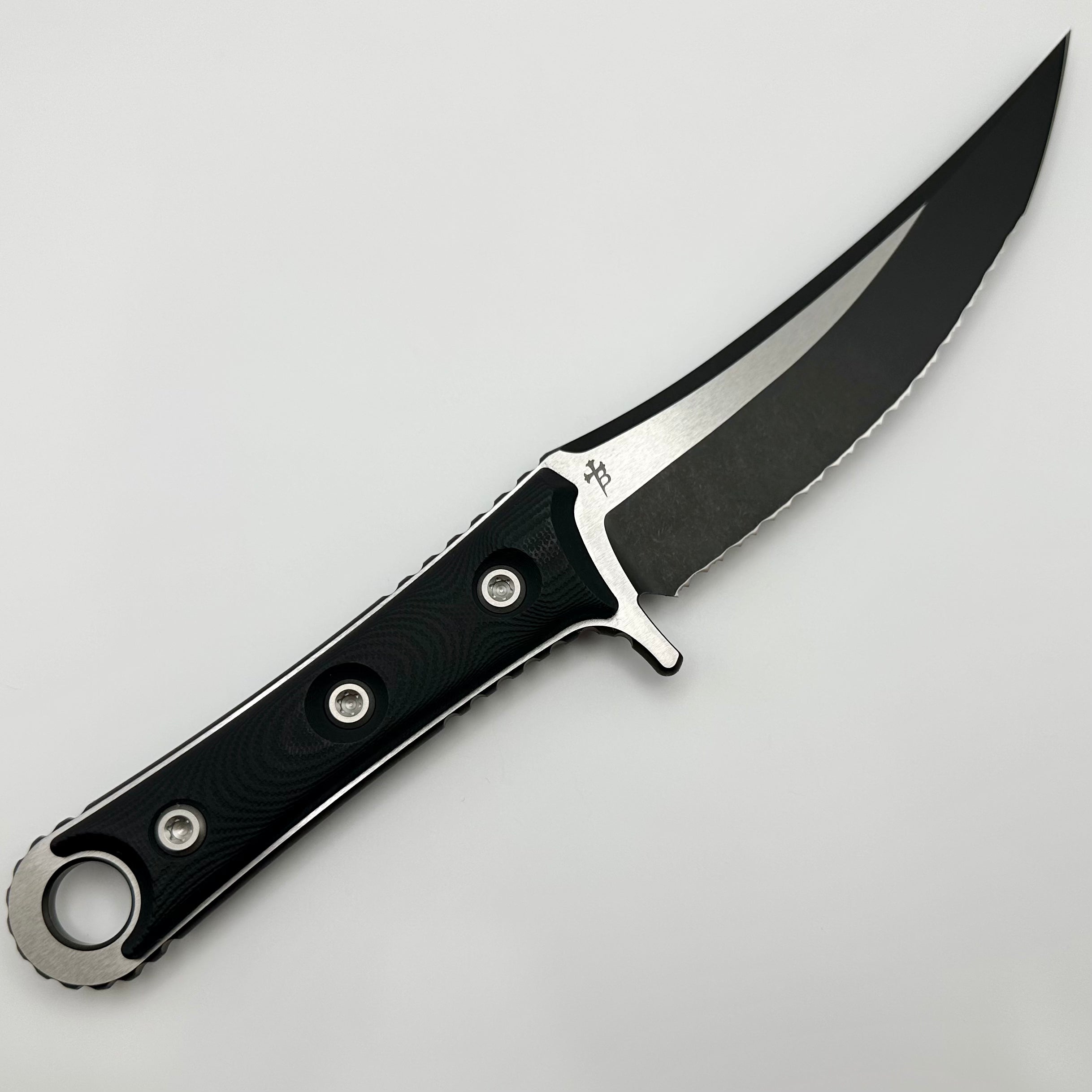 Microtech SBK Full Serrated DLC & Black G-10 Handles 200-3TTDLCGTBKS