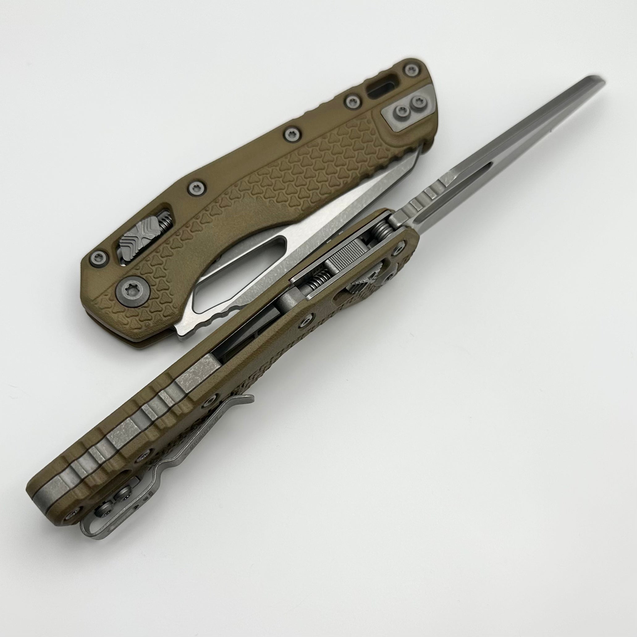 Microtech Knives MSI RAM LOK Dark Earth Polymer & M390MK Apocalyptic Standard 210T-10APPMDE