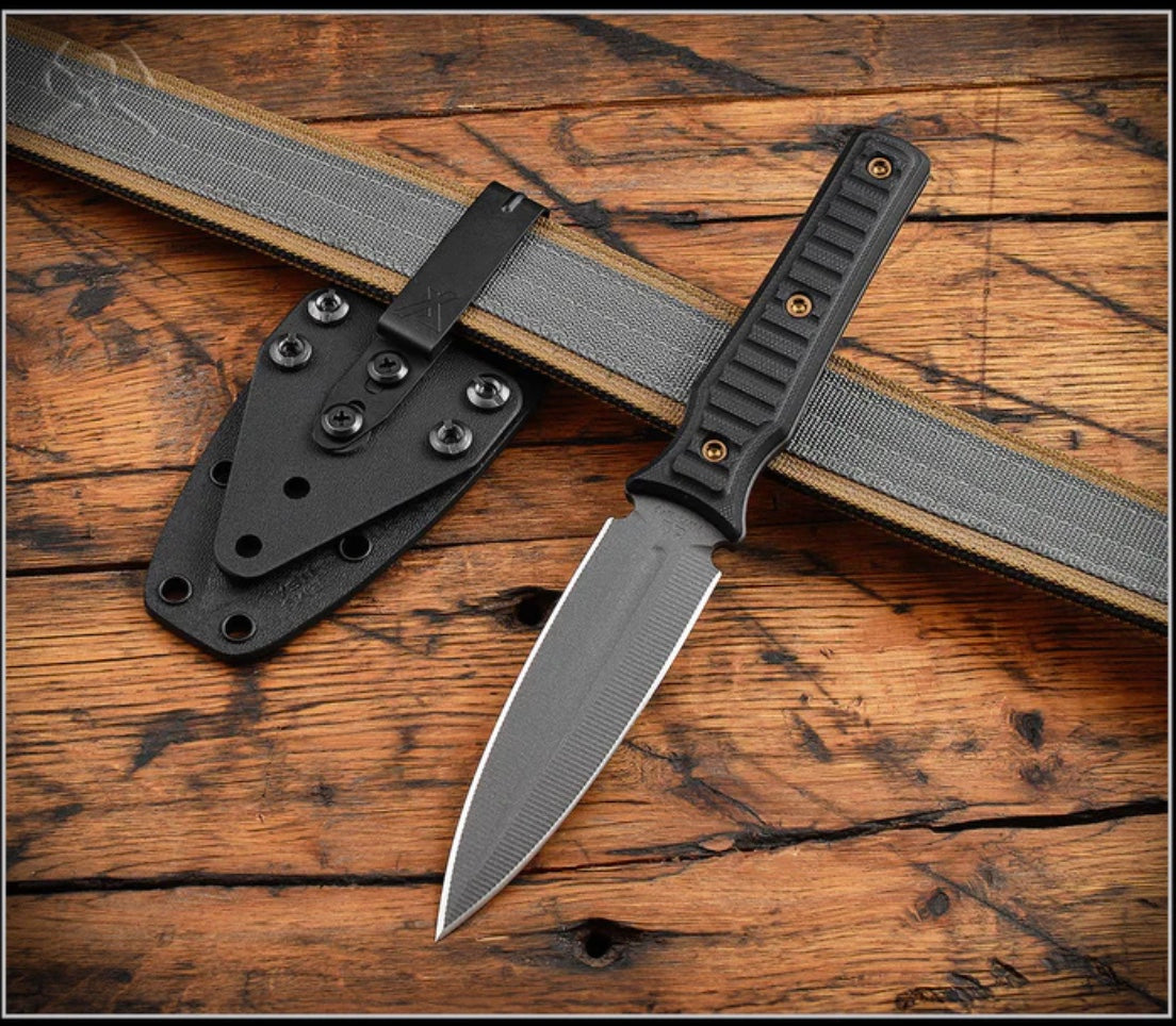 RMJ Tactical Orlando Special Fixed Blade w/ Black G-10 & Nitro V