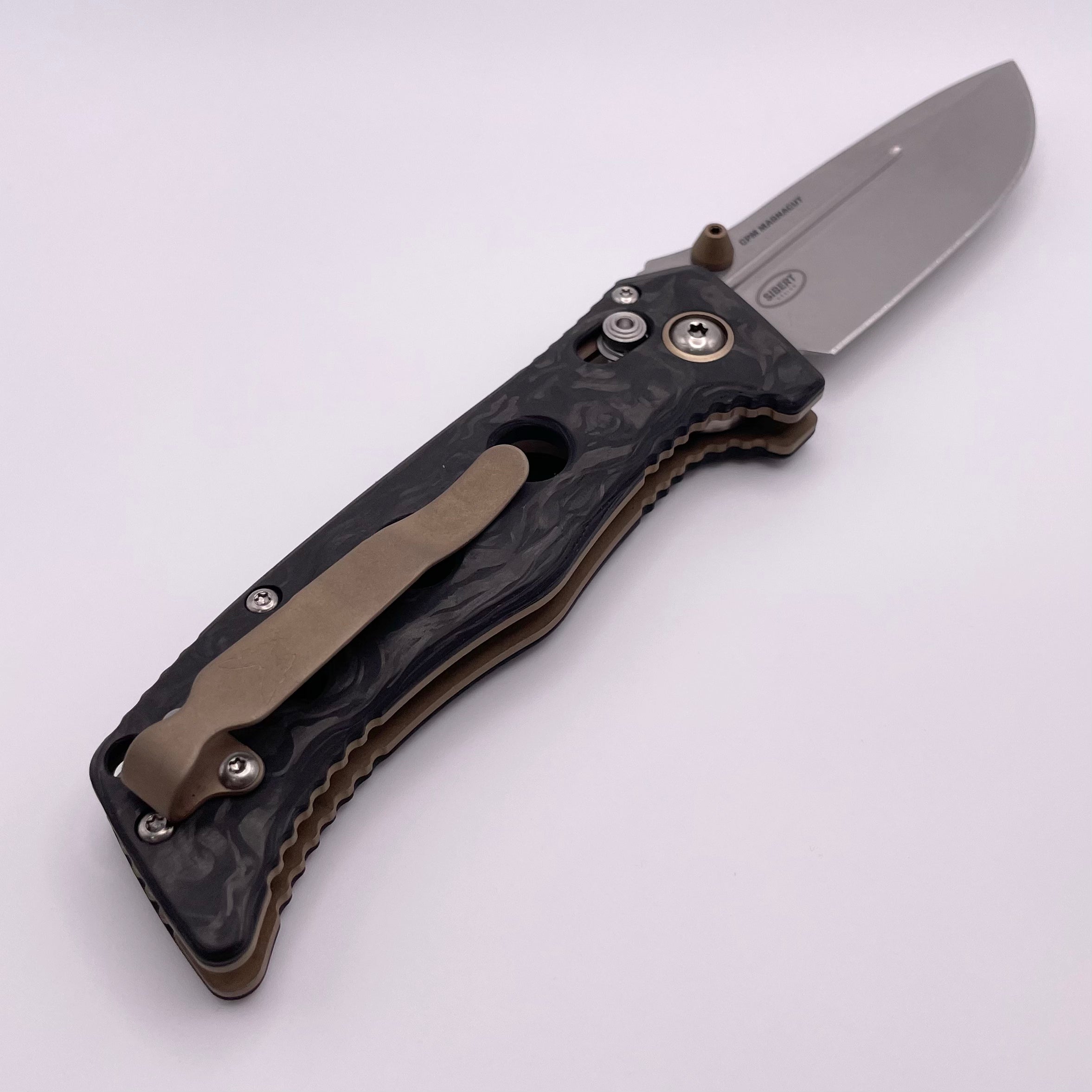 PRE OWNED Benchmade Mini Adamas Marbled Carbon Fiber & MagnaCut 273-03