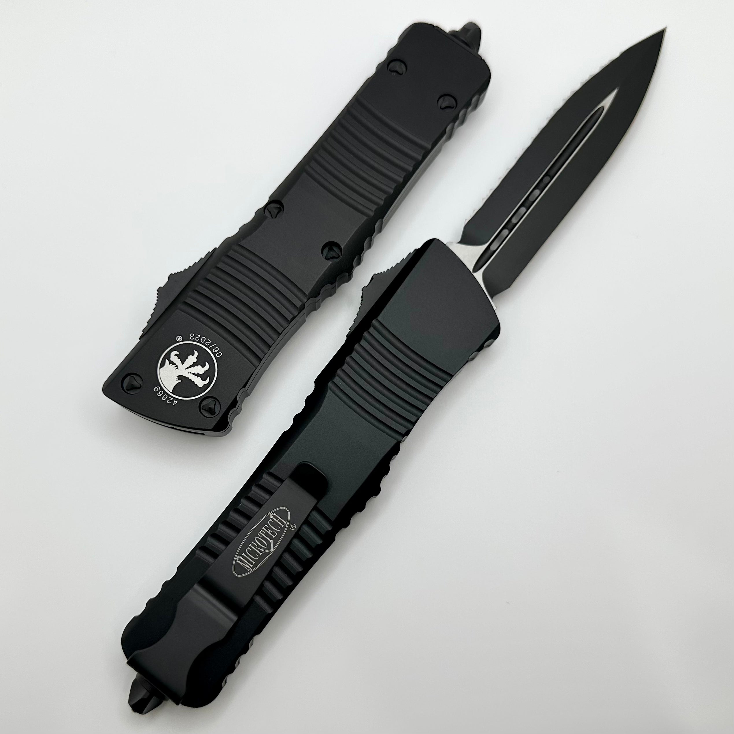 Microtech Combat Troodon D/E Full Serrated Black Tactical 142-3T