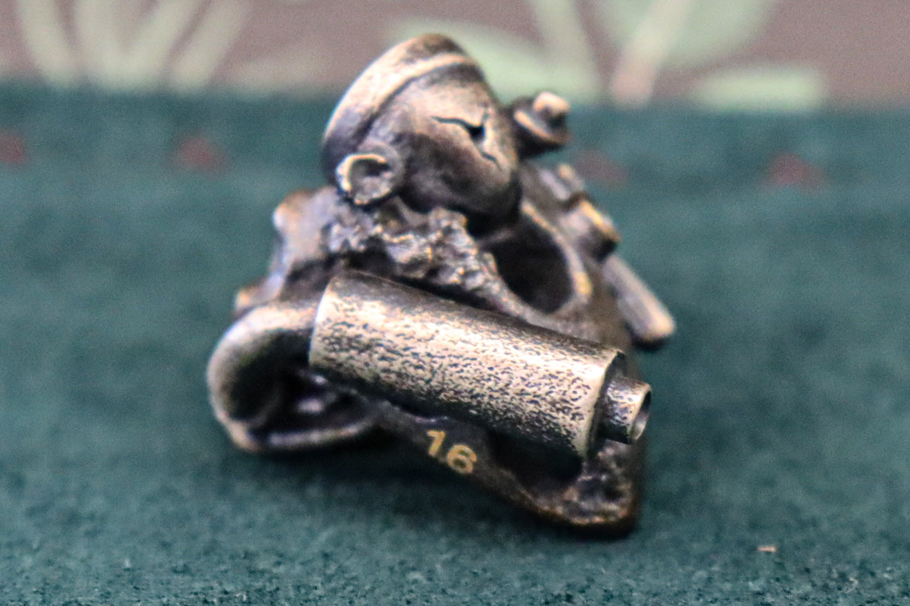 CKF Steampunk Skull Bead (bi-metal)