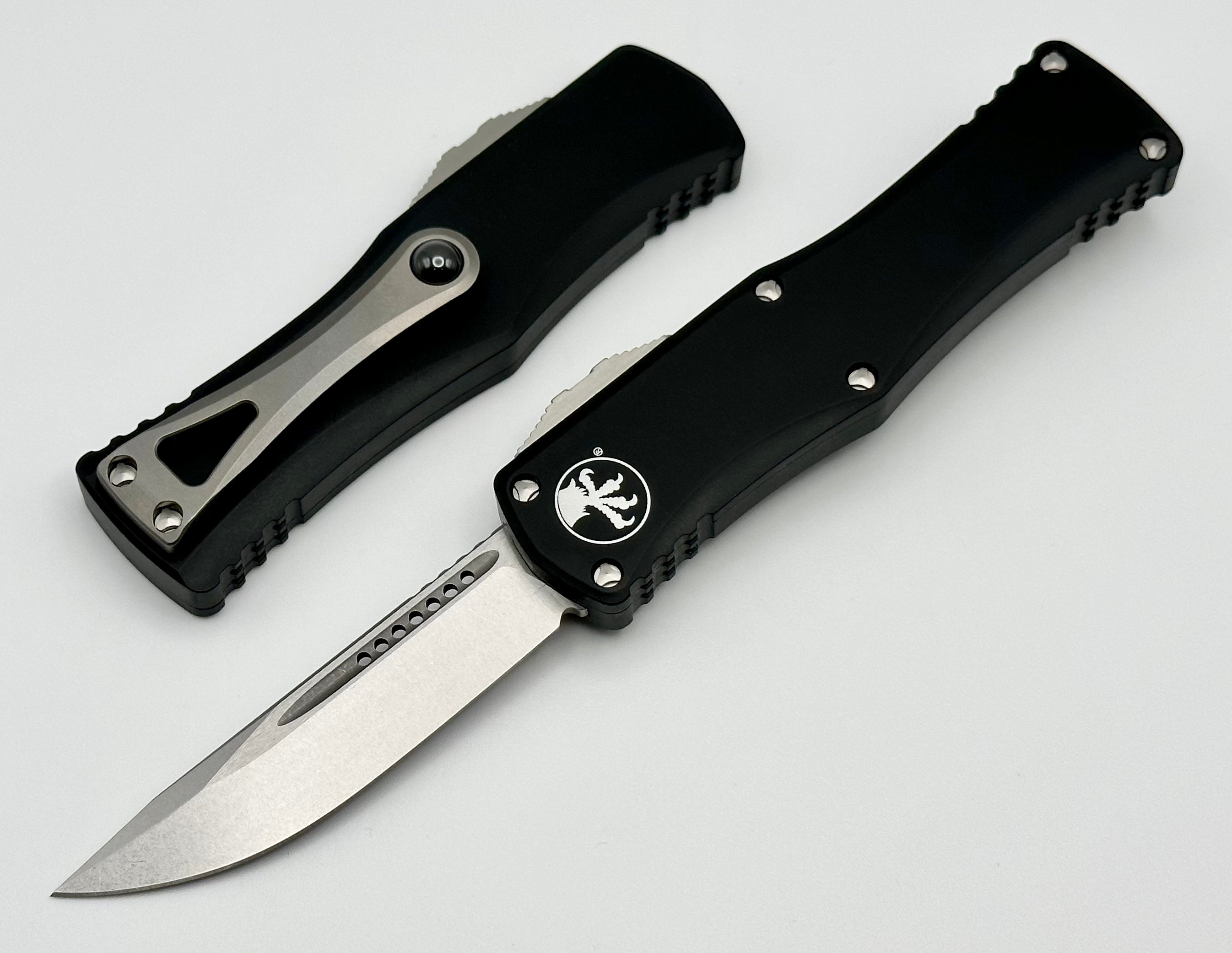 Microtech Hera Single Edge Stonewash Standard & Black 703-10