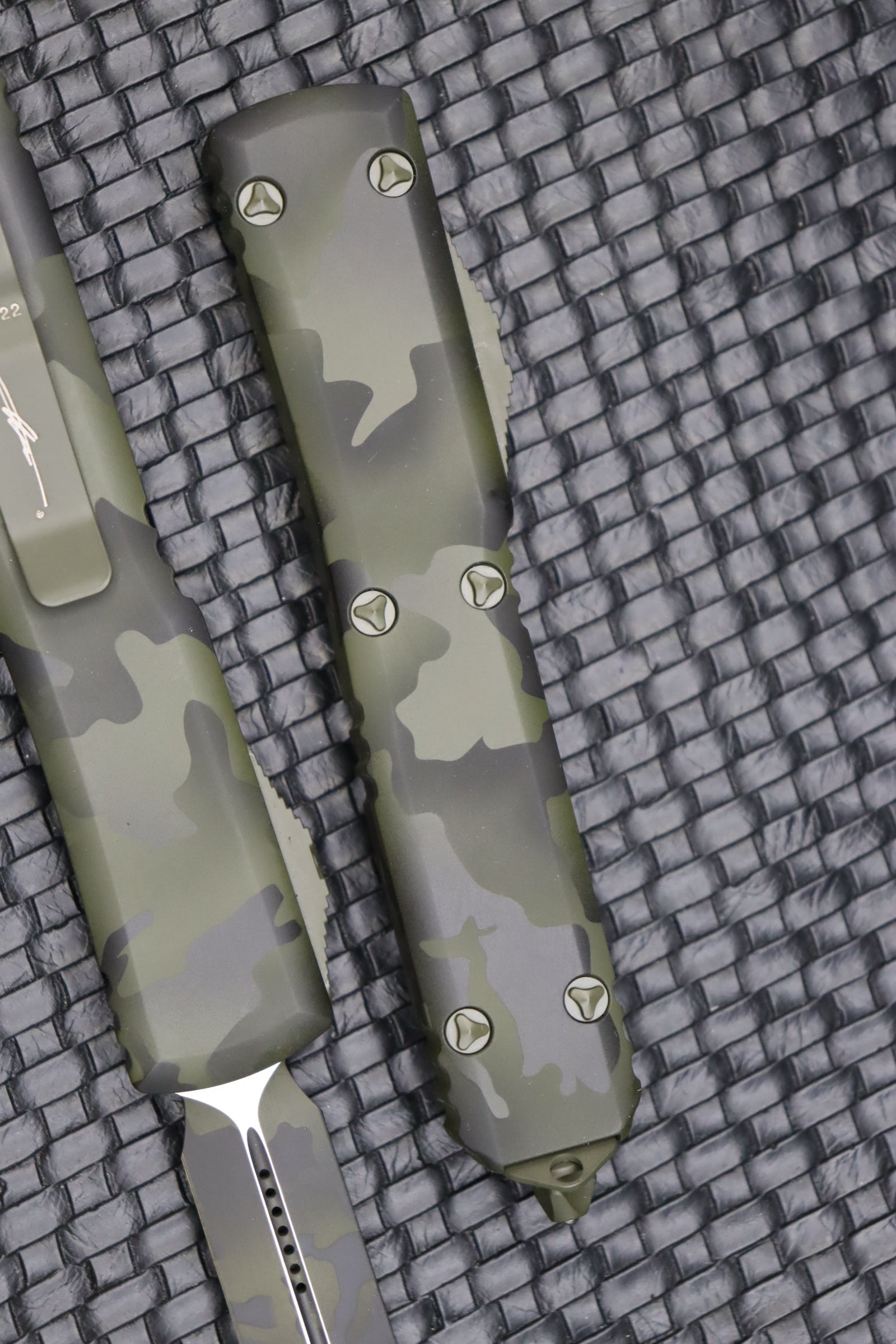 Microtech Ultratech Double Edge OD Green Camo 122-1OCS