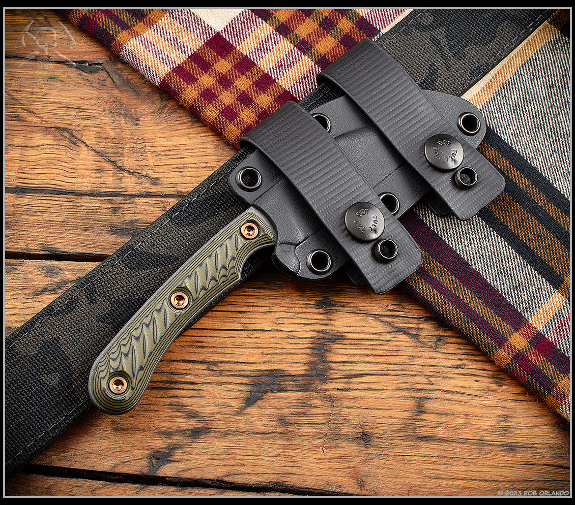 RMJ Tactical Coho Nitro-V & Dirty Olive G-10 Fixed Blade