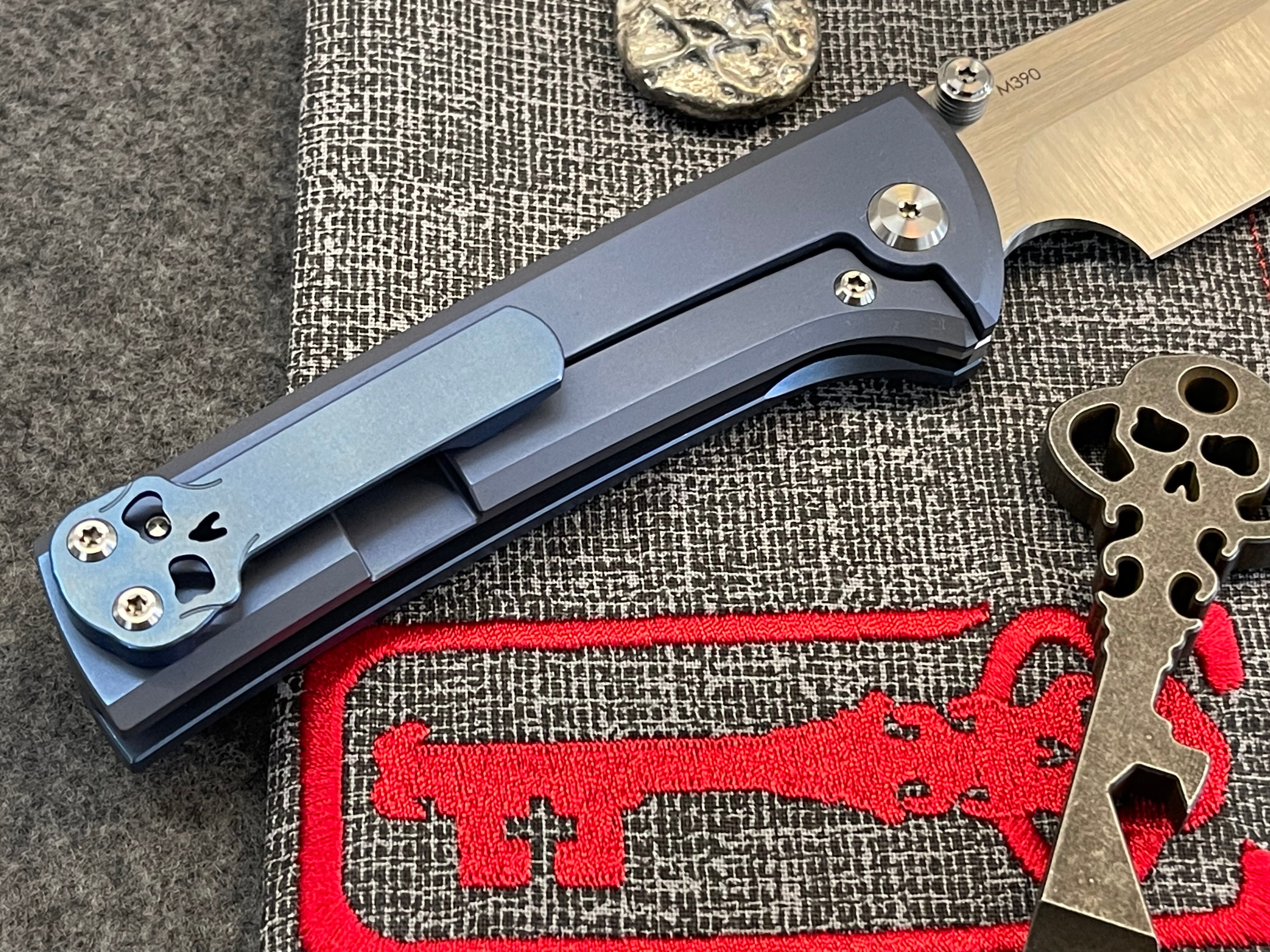 Chaves Scapegoat Exclusive Blue Stonewash Titanium & Belt Grind M390