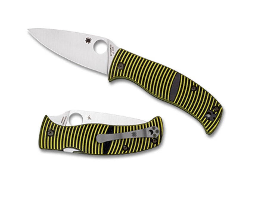 Spyderco Caribbean Black/Yellow G-10 & LC200N C217GP