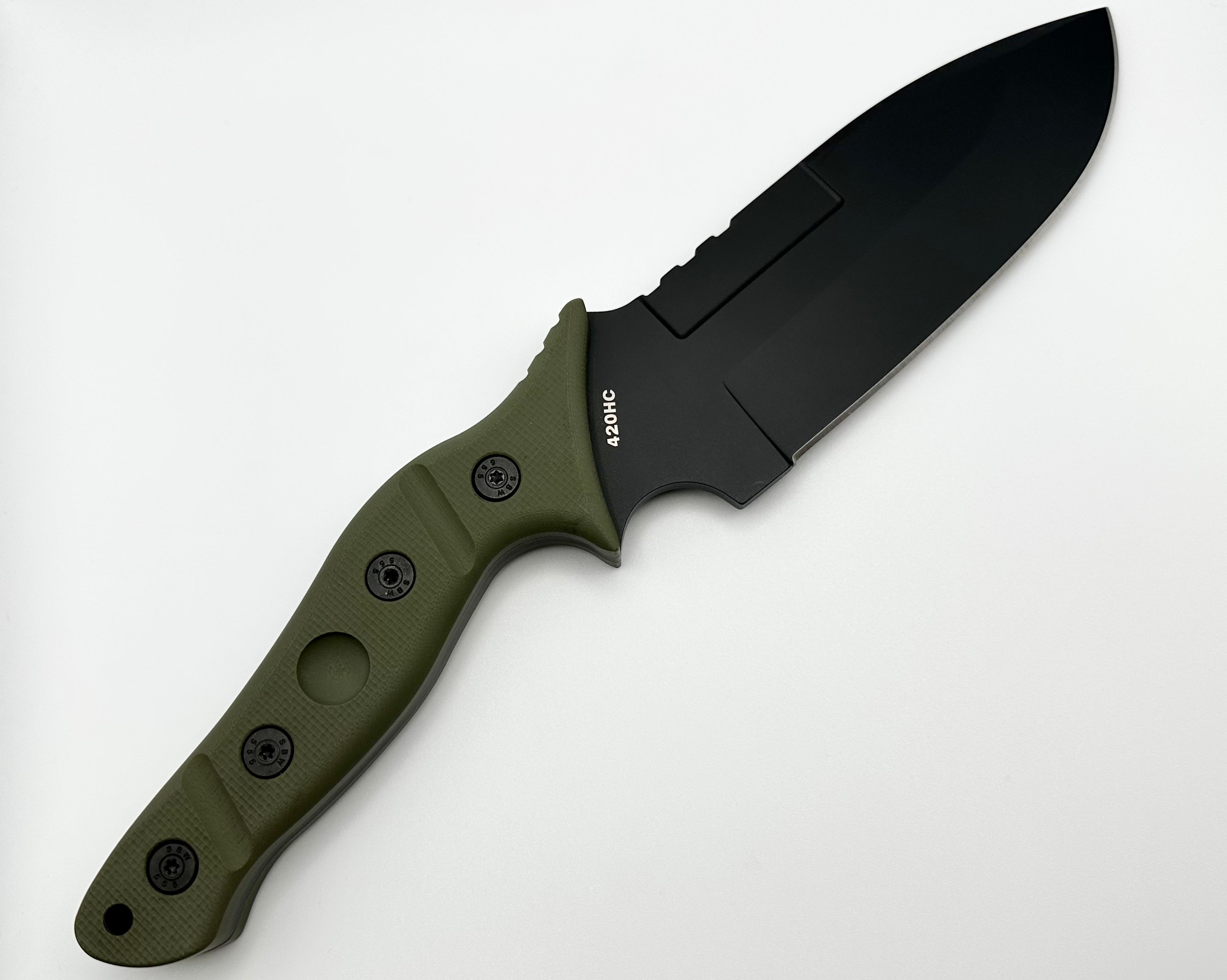 Sniper Bladeworks Mamu OD Green G-10 & PVD 420HC MAMUODGBLK