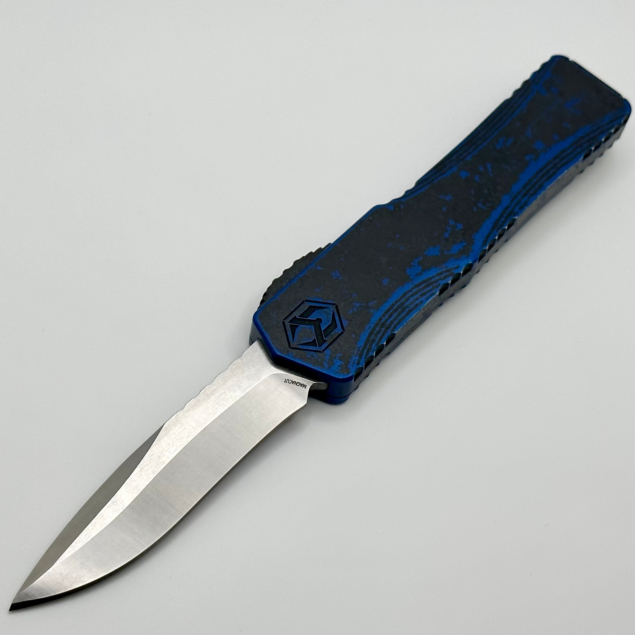 Heretic Knives Colossus Blade Show West 2023 Breakthrough Blue & Stonewash Recurve Magnacut PRE OWNED