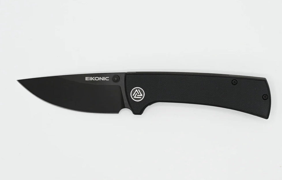 Eikonic Knives RCK9 Night Black G-10 & Black D2 100BB