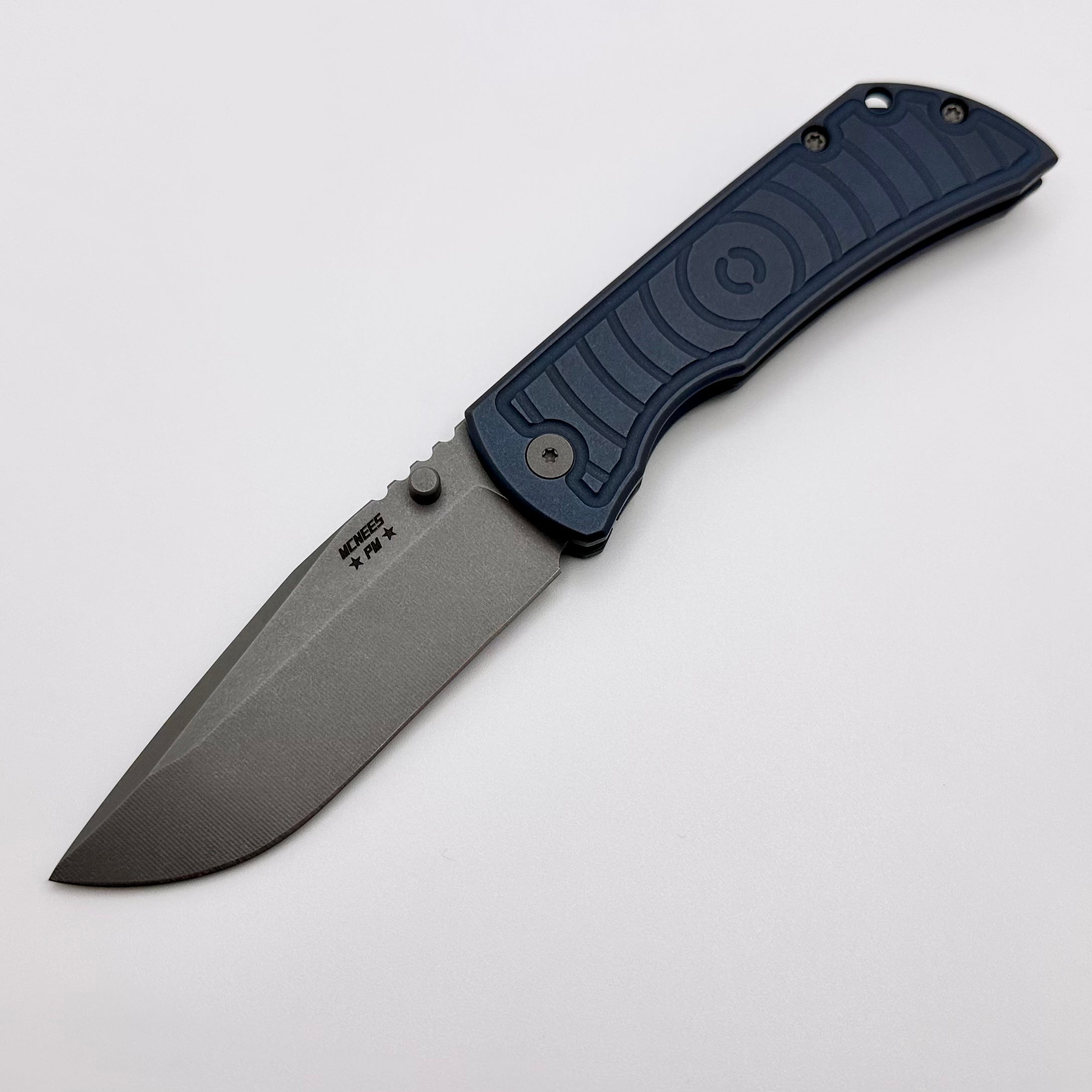 McNees Performance Machined Mac 2 3.5 Blue Shockwave w/ Matte Stonewash MagnaCut One Per Household