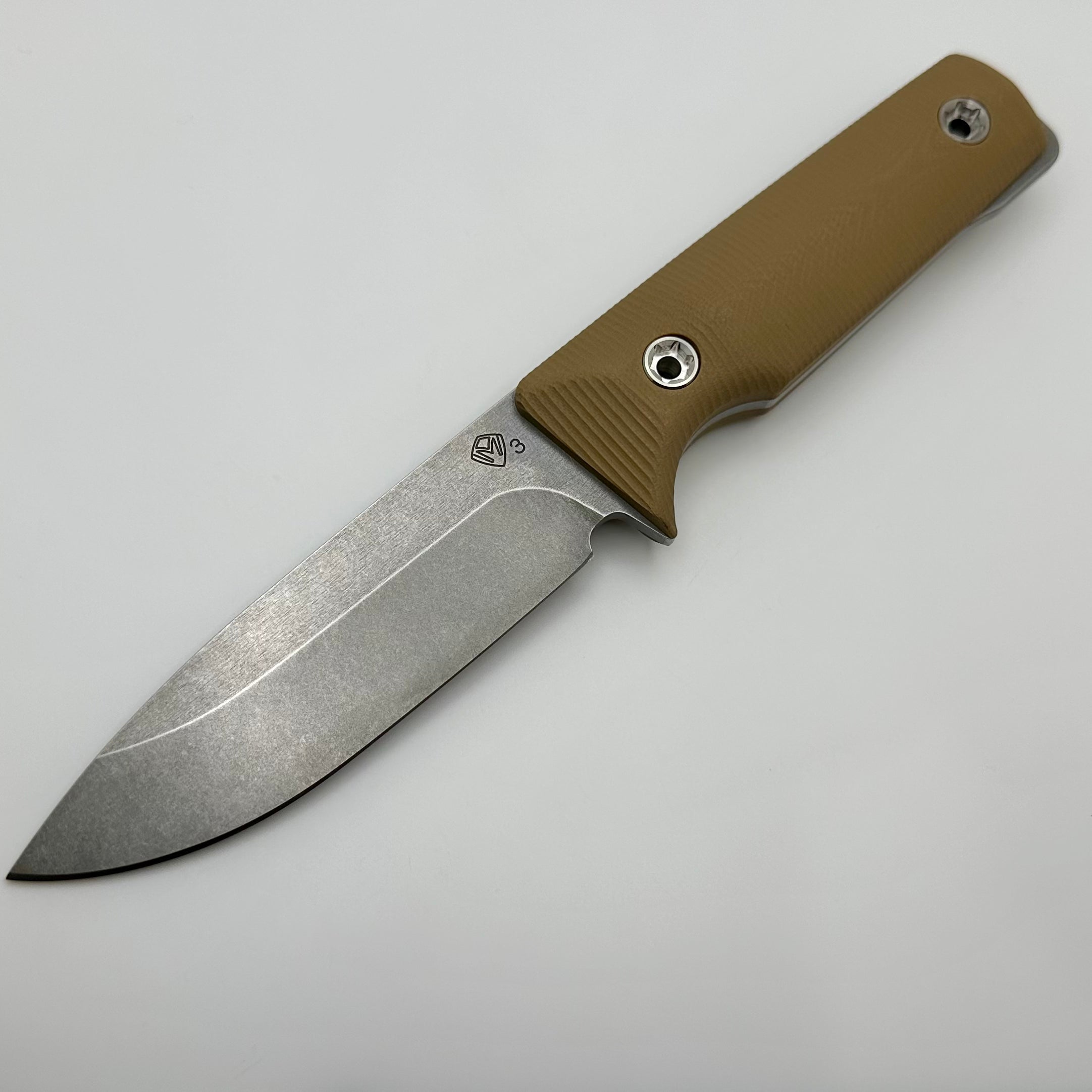 Medford The San 3V Tumbled Blade w/ Coyote G-10 Handle Fixed Blade