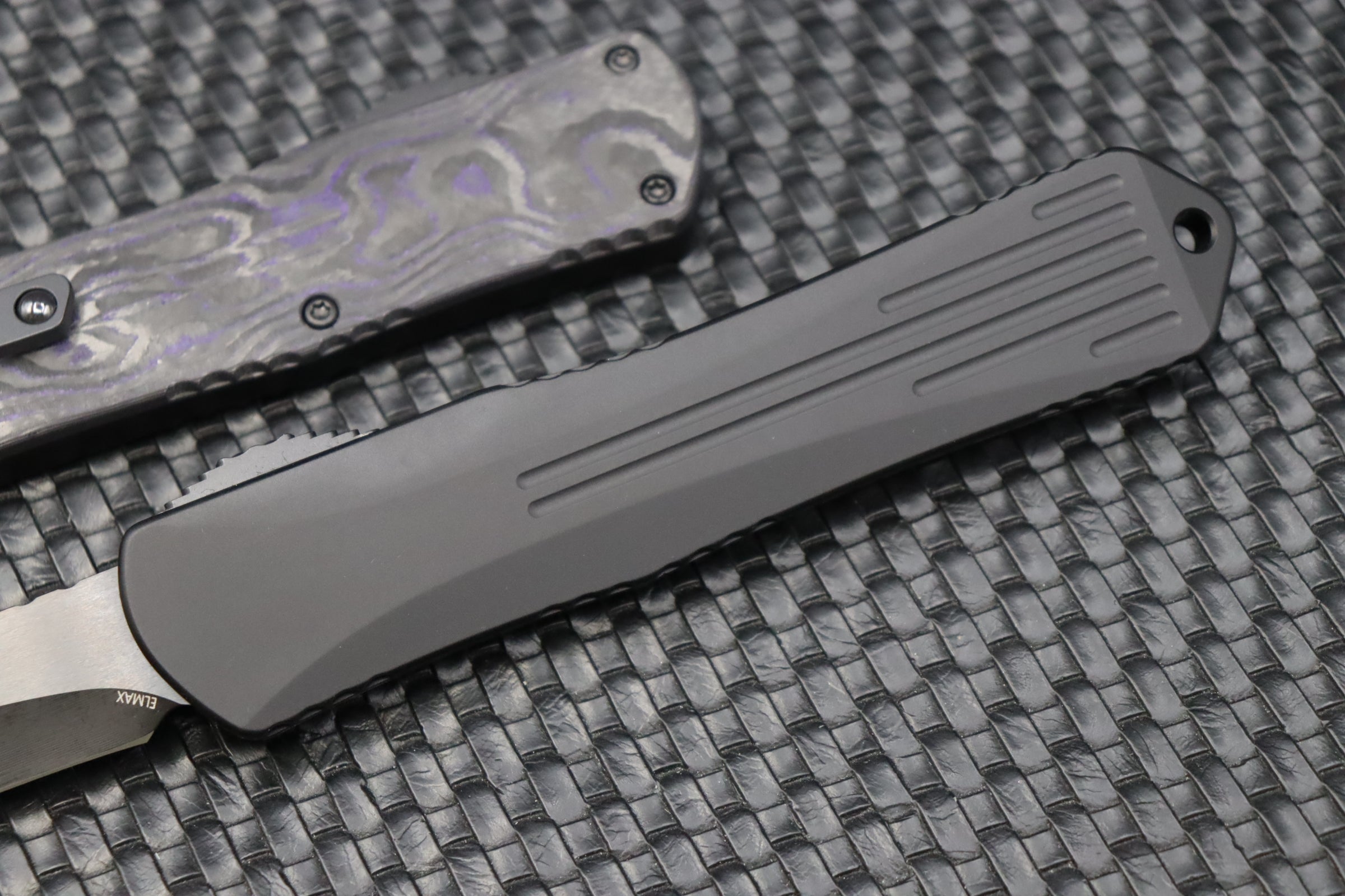 Heretic Knives Manticore X Recurve DLC & Purple Camo Carbon H033-6A-PUCF