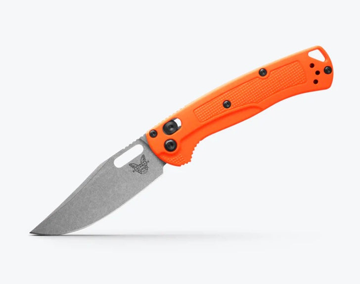 Benchmade Mini Taggedout Orange Grivory Handles & CPM154 15533