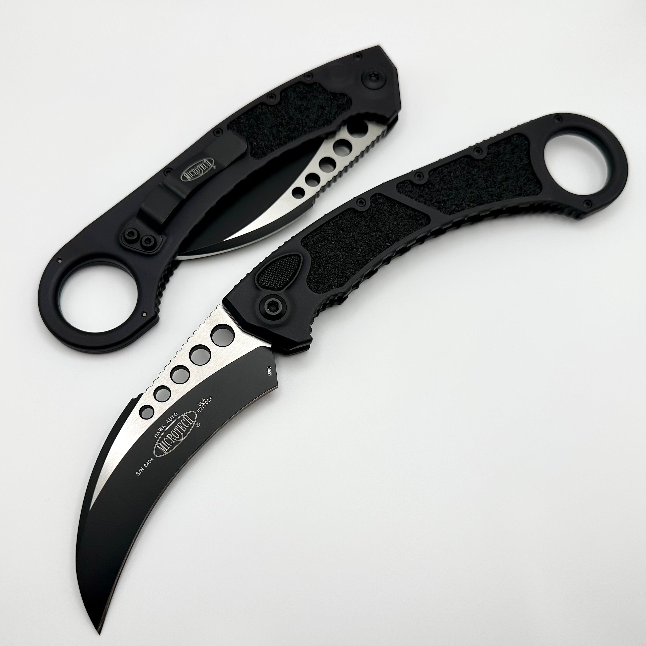 Microtech Hawk Karambit Tactical Black Auto 266-1T