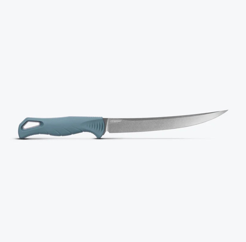 Benchmade Fishcrafter Depth Blue Santoprene Handles w/ 7 Trailing Point MagnaCut 18010