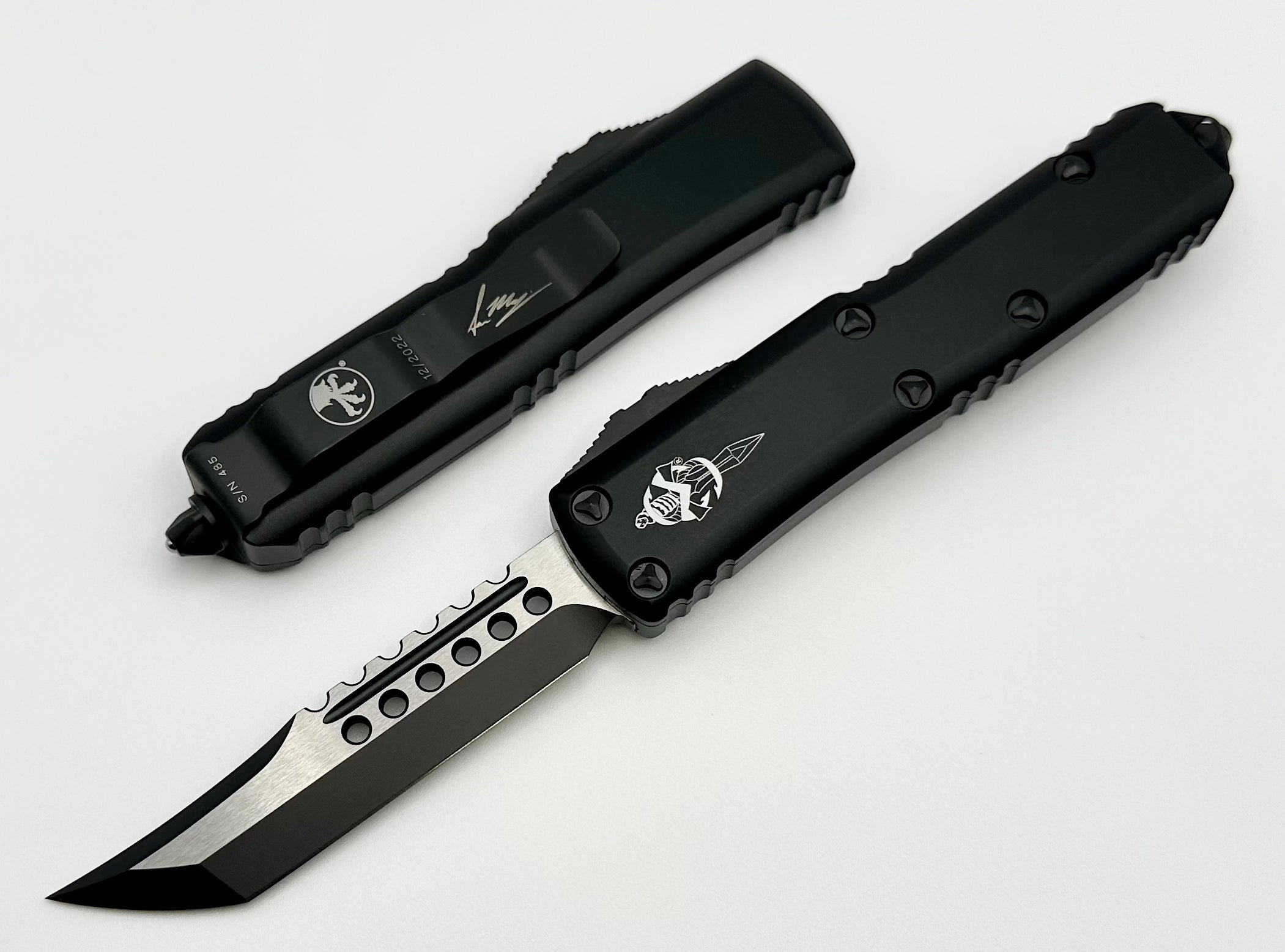 Microtech UTX-85 Hellhound Black Tactical Standard 719-1TS