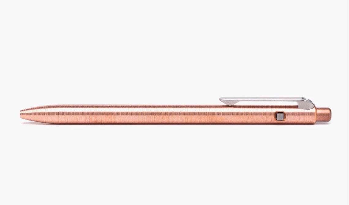 Tactile Turn Copper Slim Side Click Pen Standard 5.8