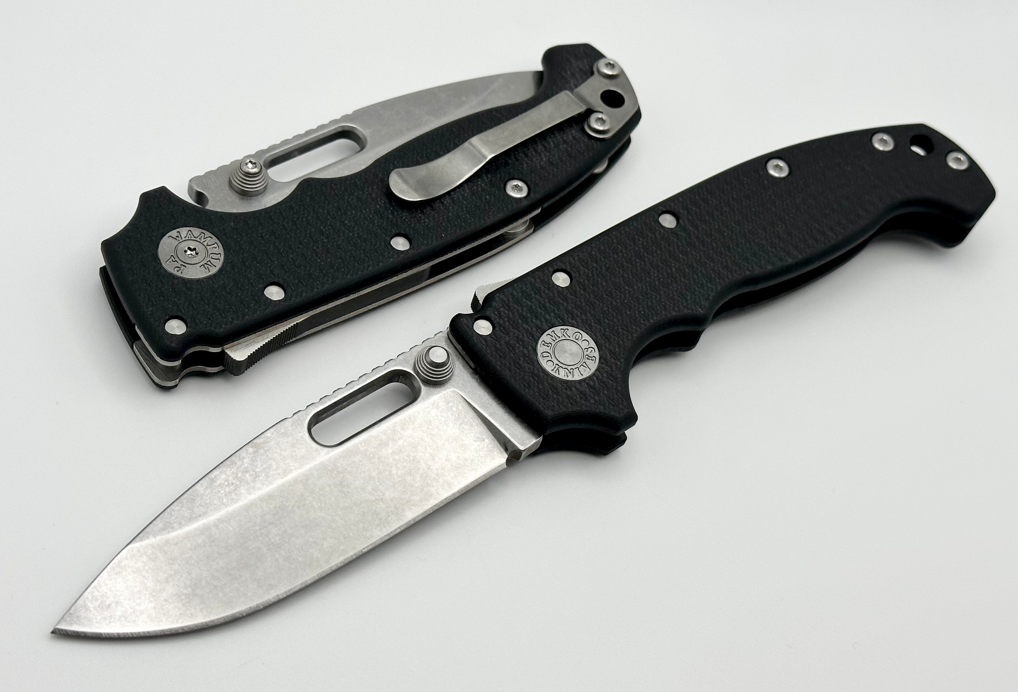 Demko Knives MG AD20 Exclusive Drop Point 3V & Black G-10 LIMIT ONE PER HOUSEHOLD