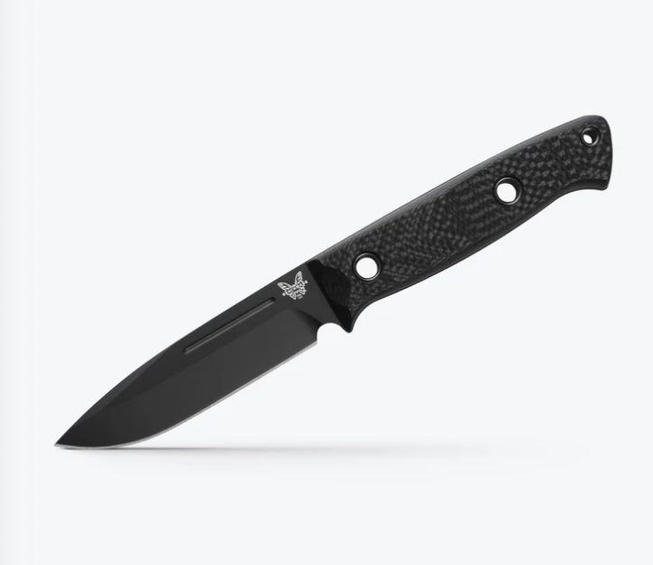 Benchmade Bushcrafter Carbon Fiber Handle & Cruwear Fixed Blade 163BK