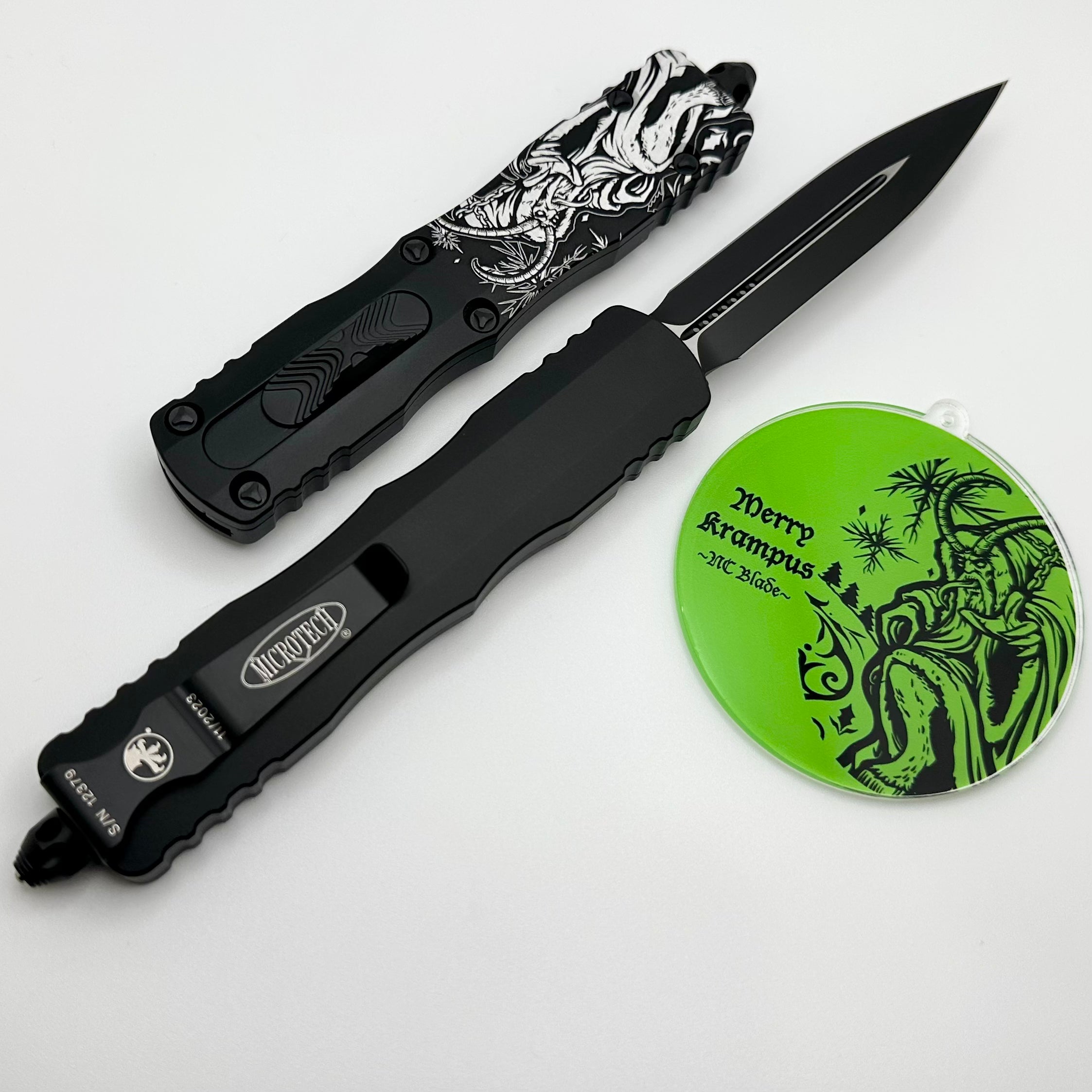 Microtech Dirac Delta Double Edge Tactical Standard Krampus Christmas Special 227-1TNCBLADE