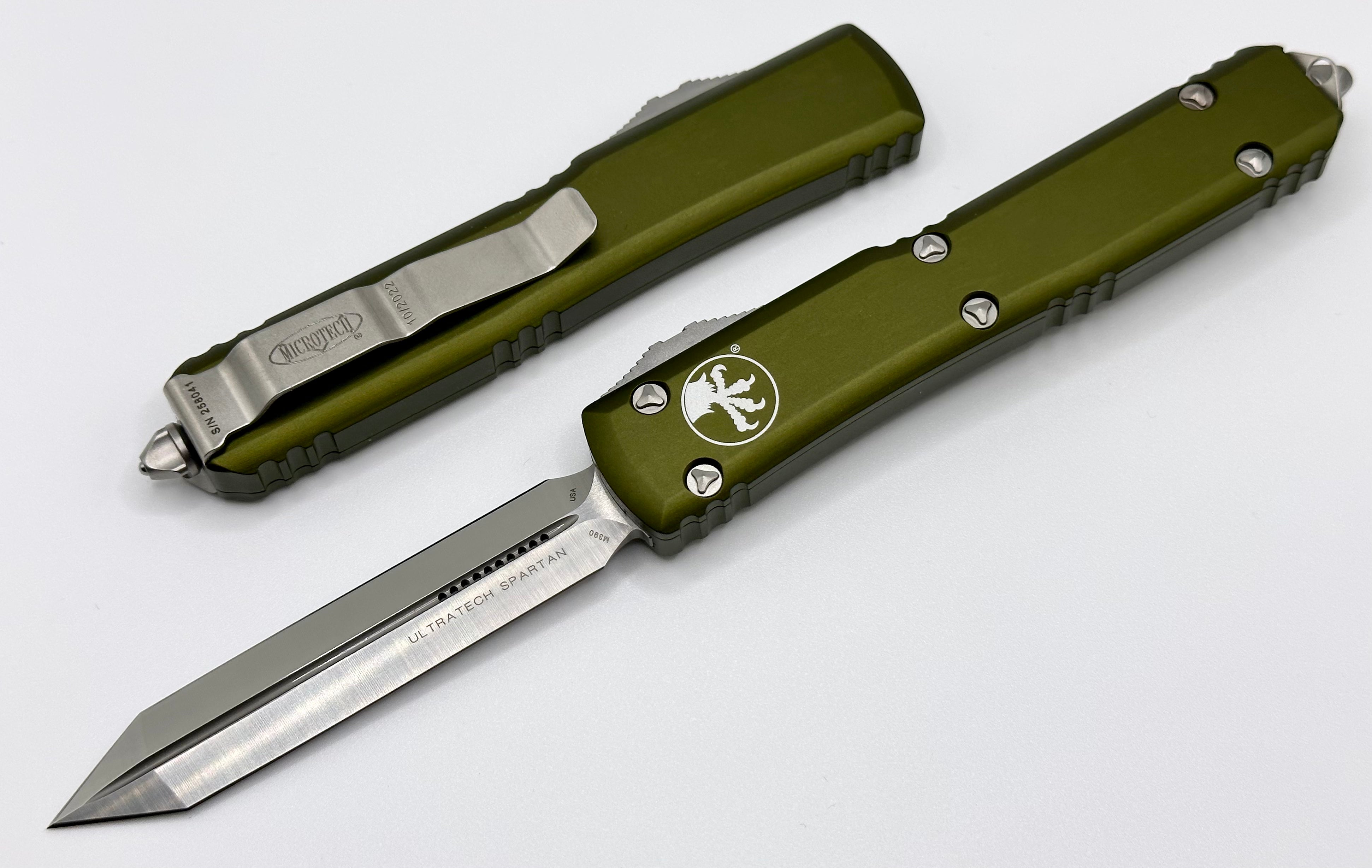 Microtech Ultratech Spartan Satin & OD Green 223-4OD