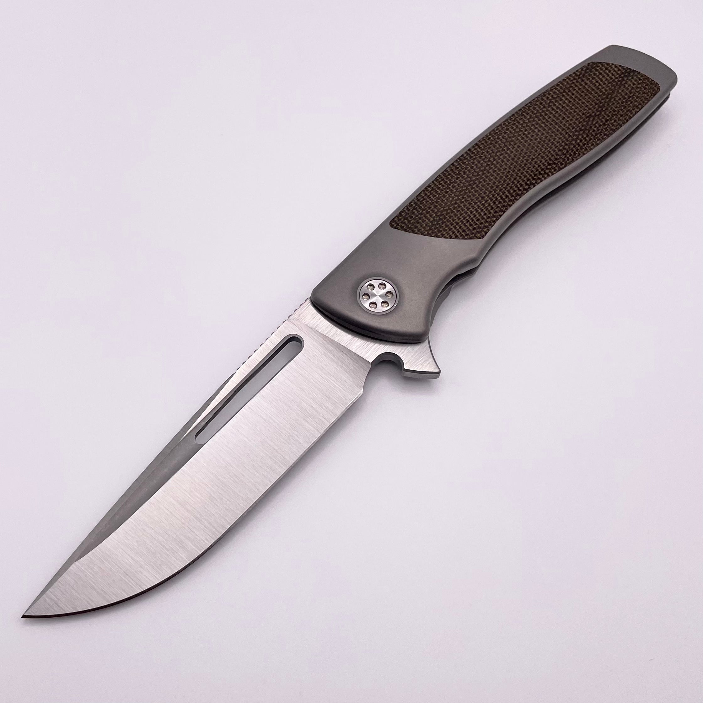 SharpByDesign Mini Evo OD Micarta & Drop Point M390 Pre Owned