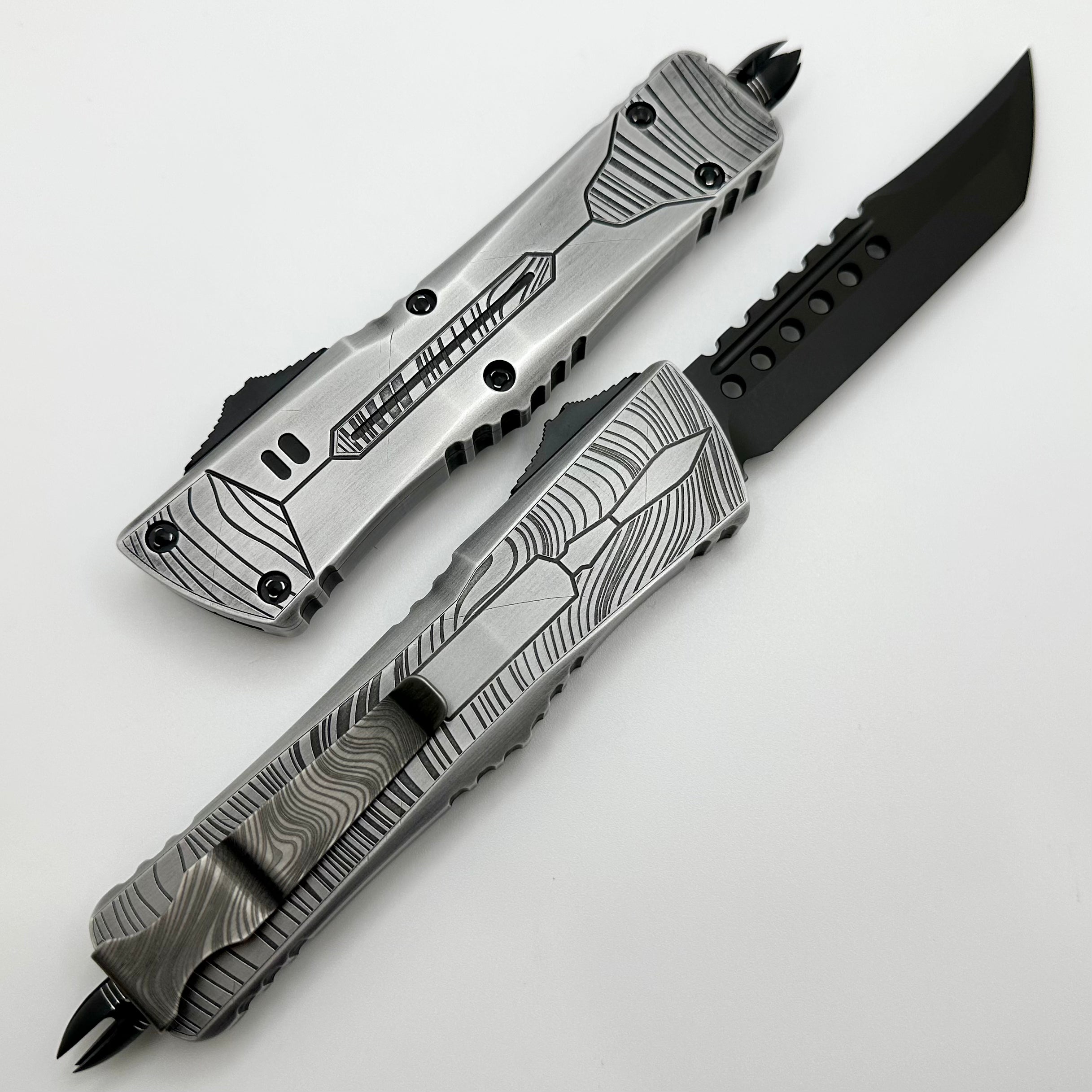 Microtech Combat Troodon DLC Hellhound Beskar DNA Catcher Signature Series 219-1DLCMDDNA