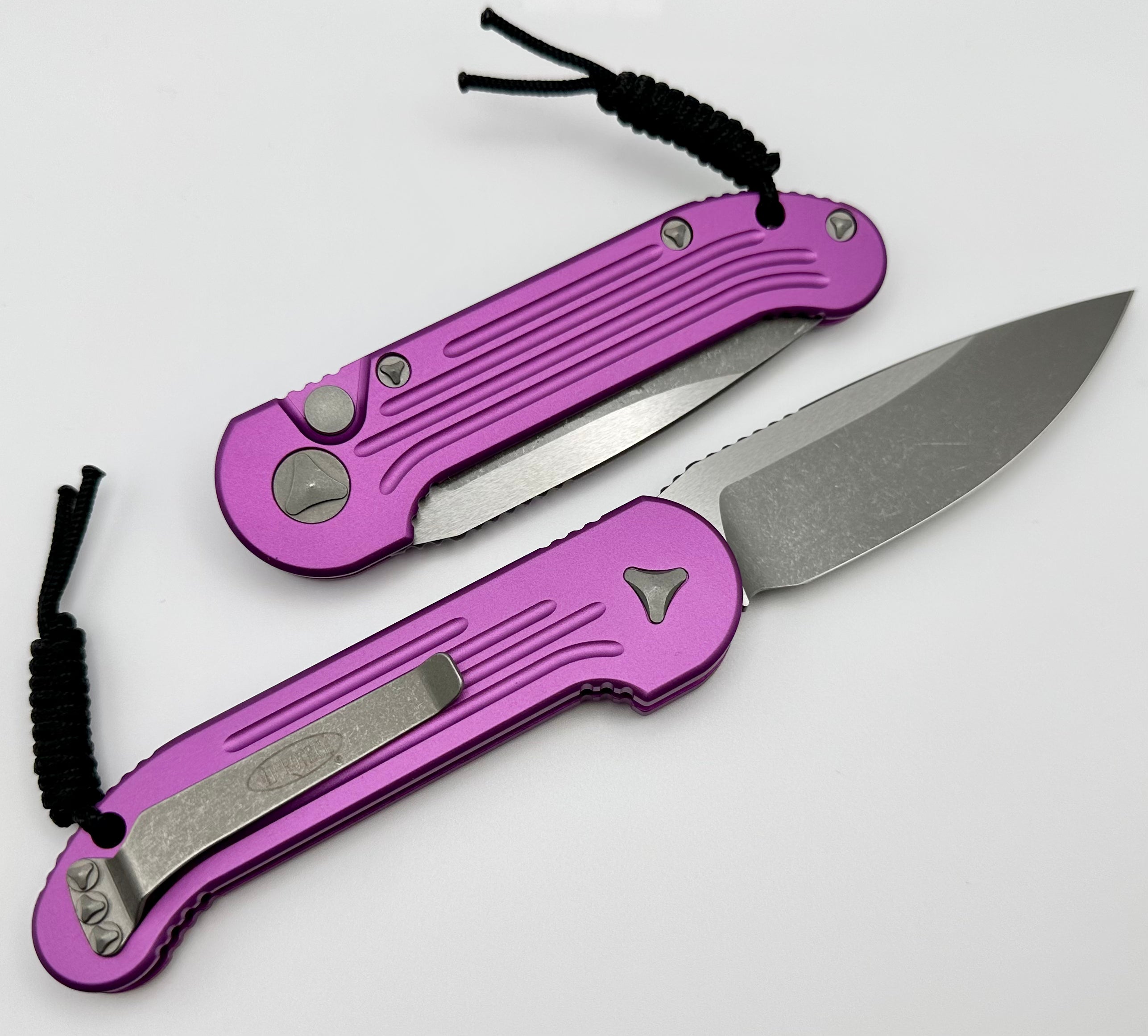 Microtech L.U.D.T Violet & Apocalyptic 135-10APVI ONE PER HOUSEHOLD