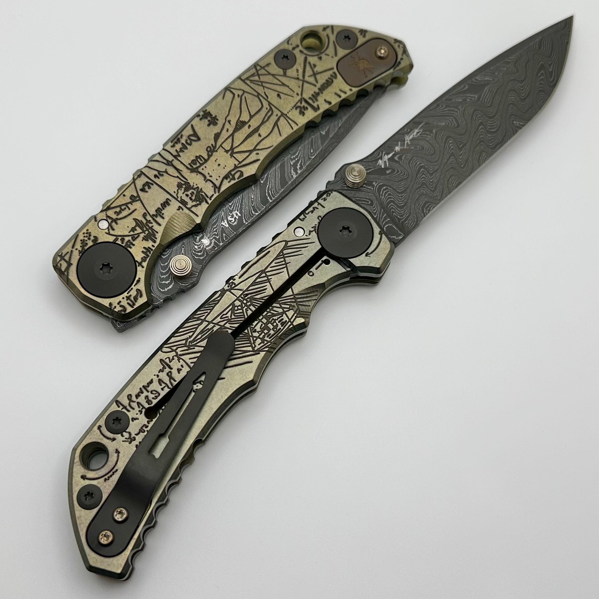 Spartan Blades Harsey Folder 2023 Divinci's Vitruvia Man Edition w/ Damascus