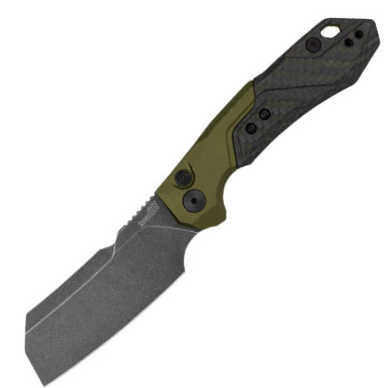 Kershaw Launch 14 Olive, Carbon Fiber & Blackwash CPM-154 7850OLBW