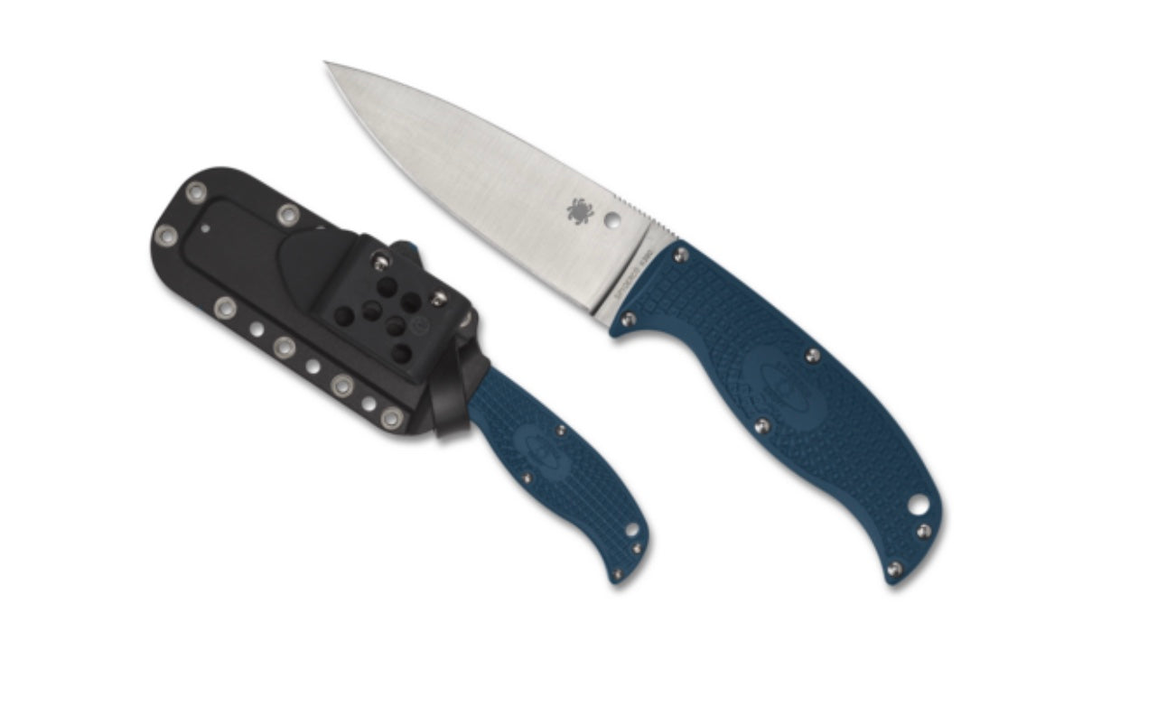 Spyderco Enuff 2 Fixed Blade Blue FRN & K390 FB31BL2K390