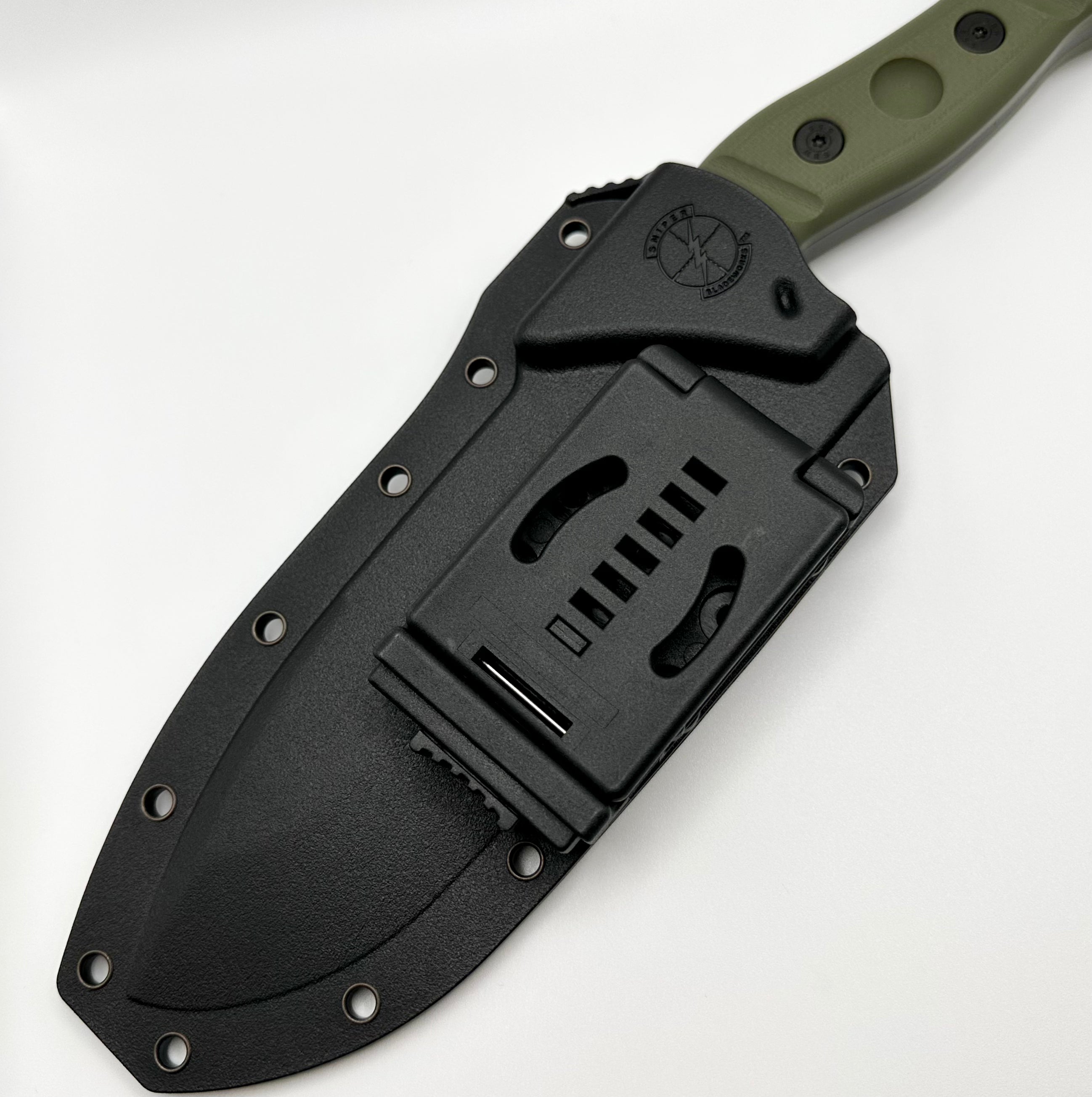 Sniper Bladeworks Mamu OD Green G-10 & PVD 420HC MAMUODGBLK