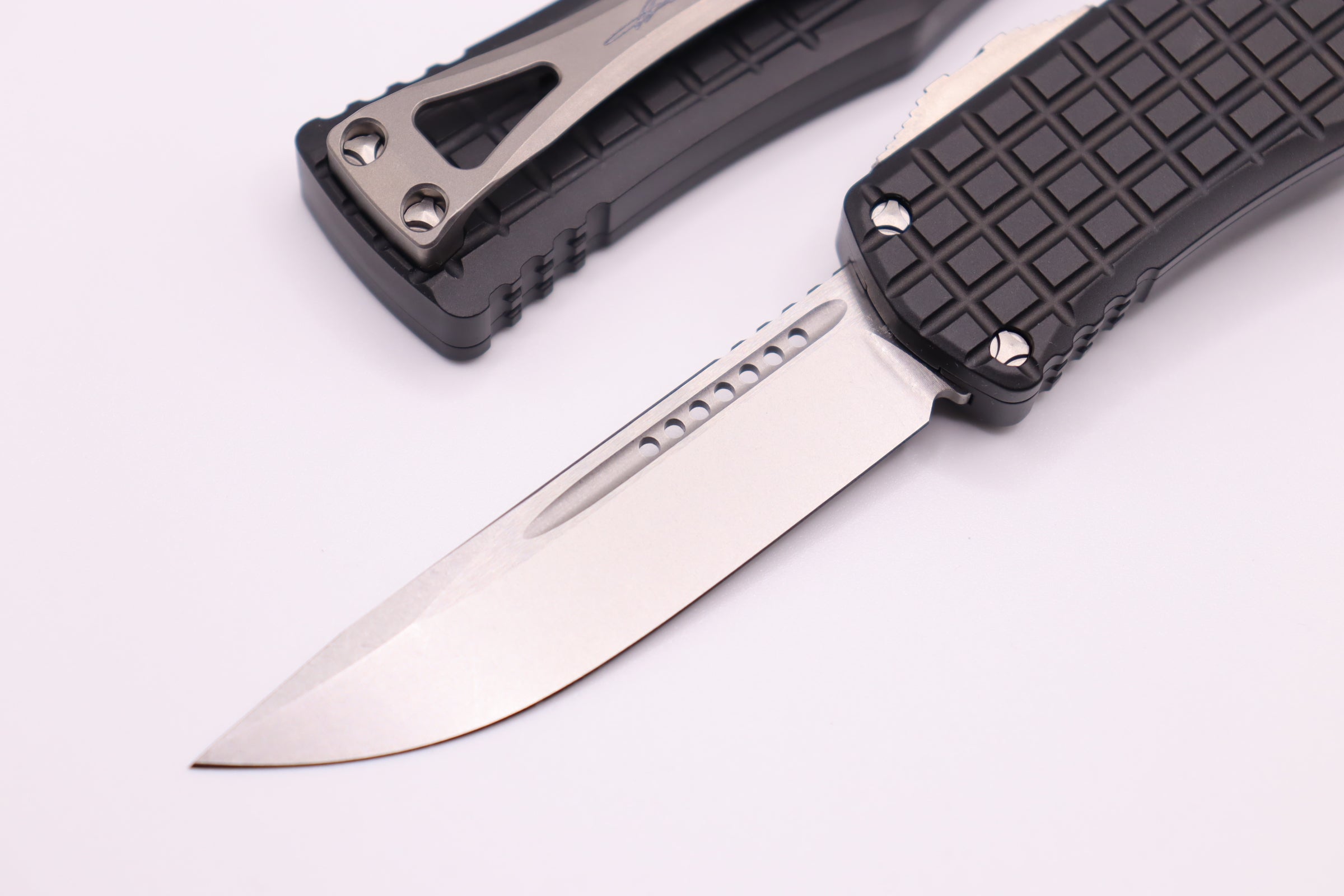 Microtech Hera Frag Single Edge Stonewash Standard 703-10FRS