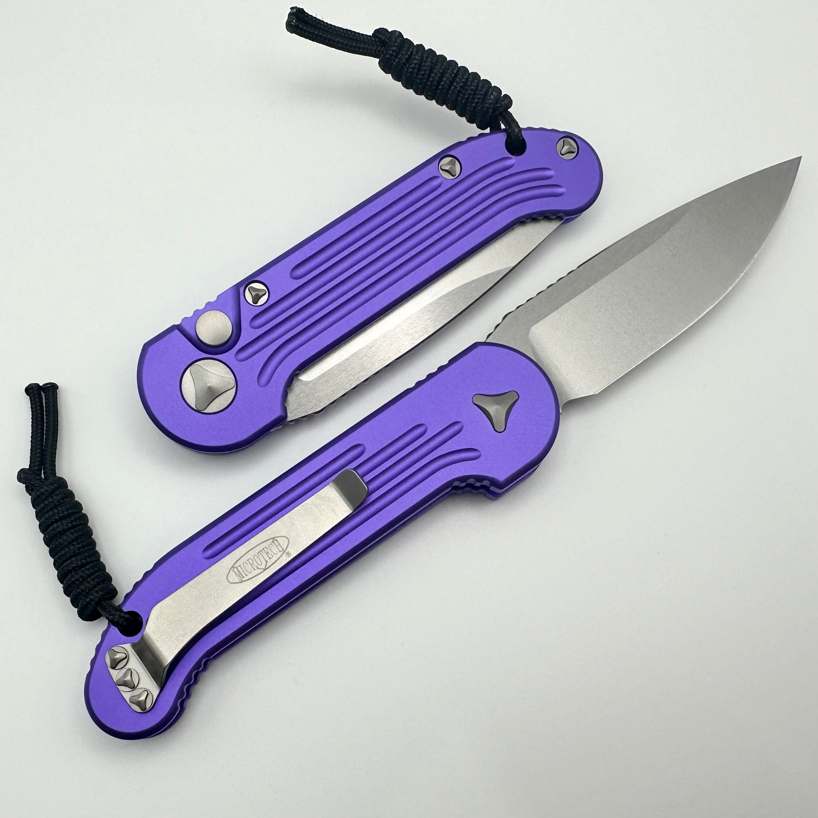 Microtech L.U.D.T Purple & Stonewash 135-10PU