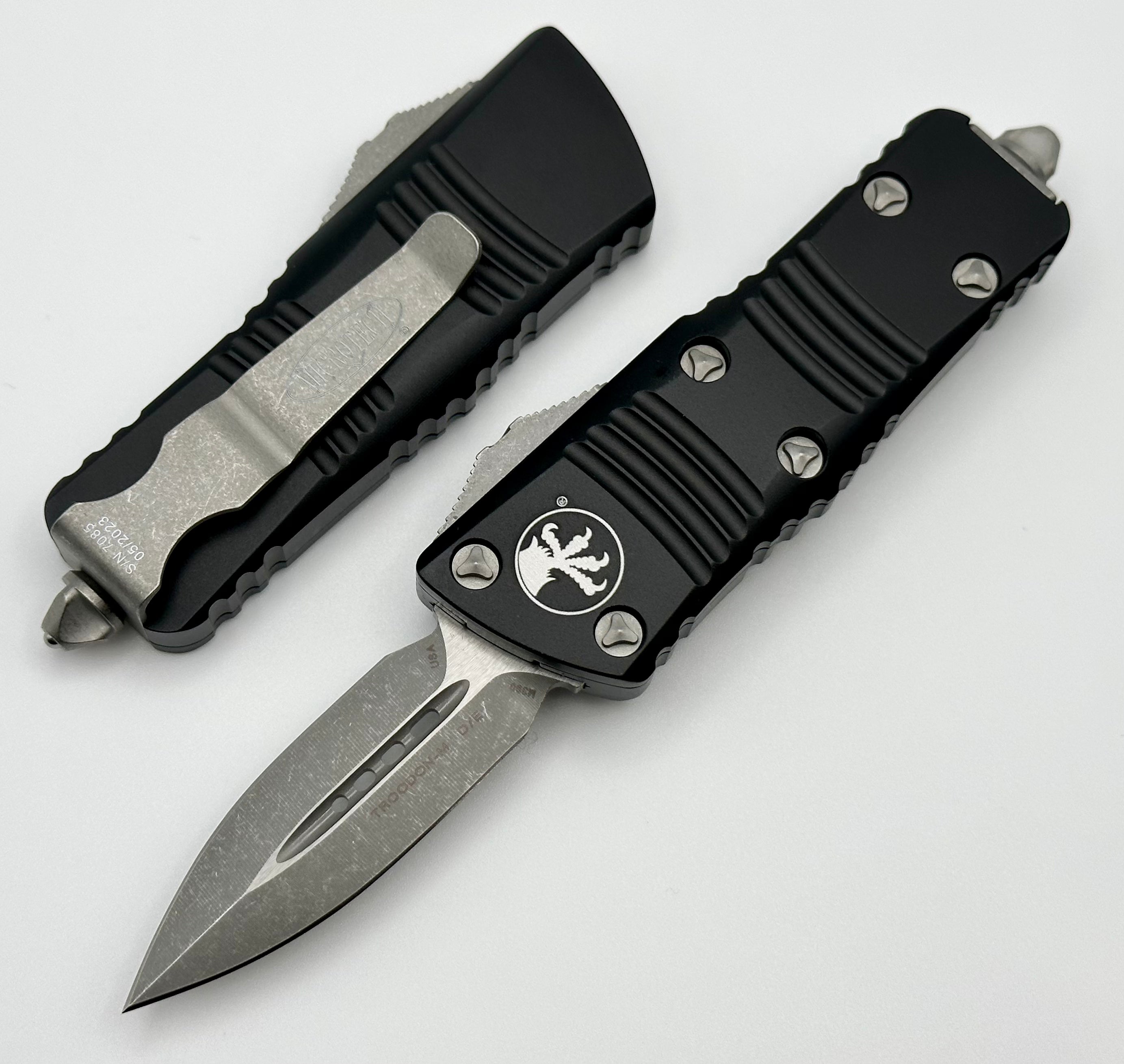 Microtech Mini Troodon D/E Stonewash Apocalyptic 238-10AP