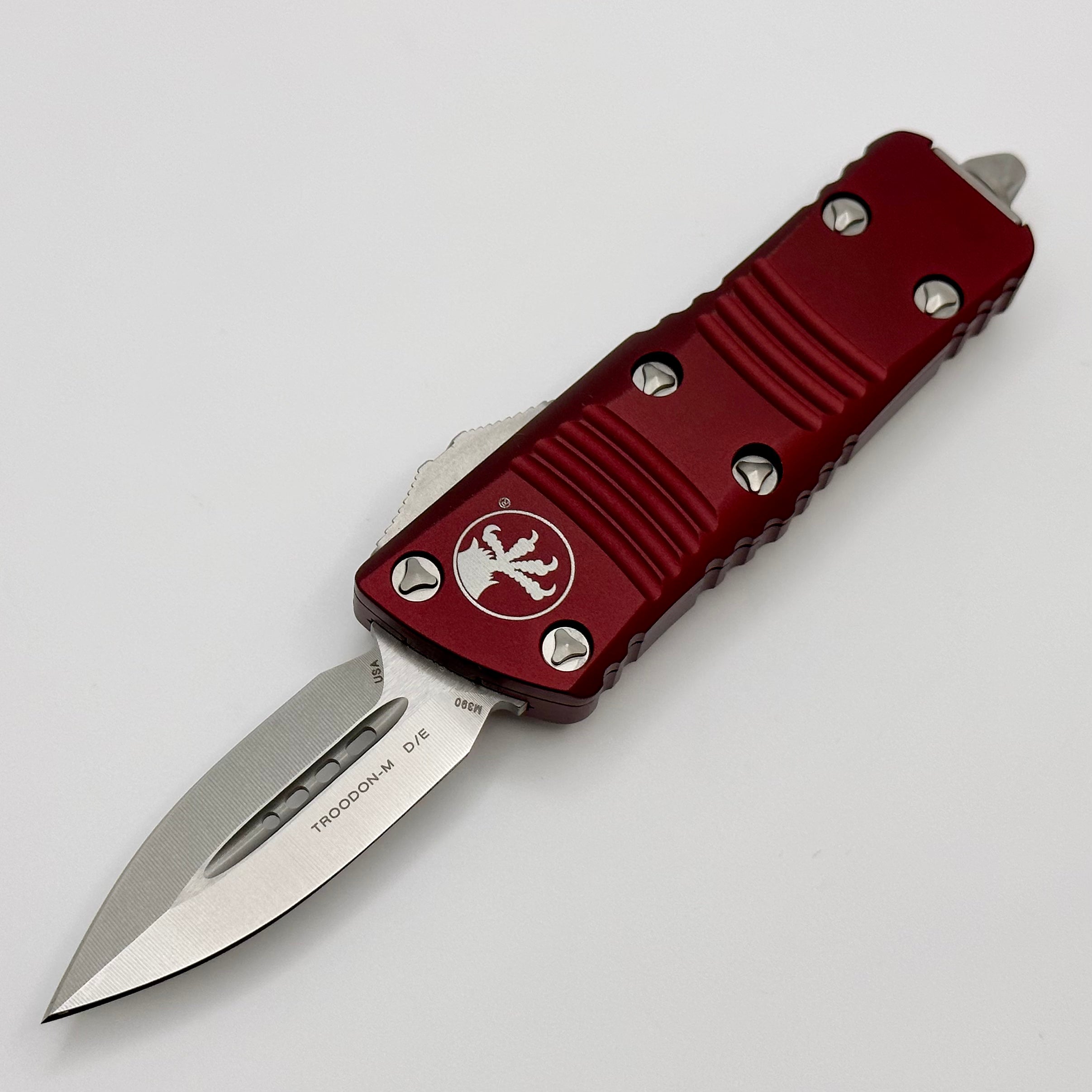 Microtech Mini Troodon Double Edge D/E Stonewash & Merlot 238-10MR